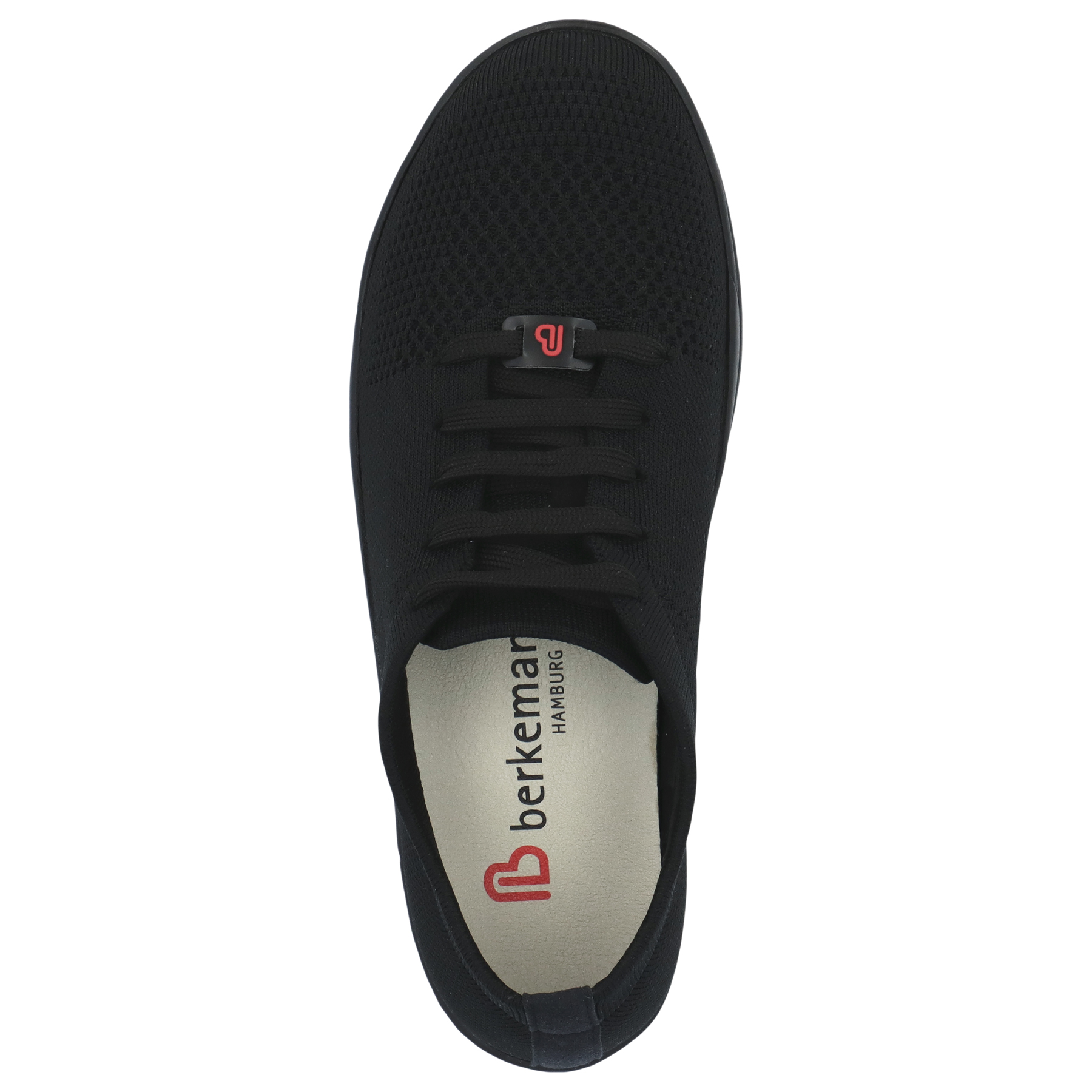 schwarze sneaker draufsicht