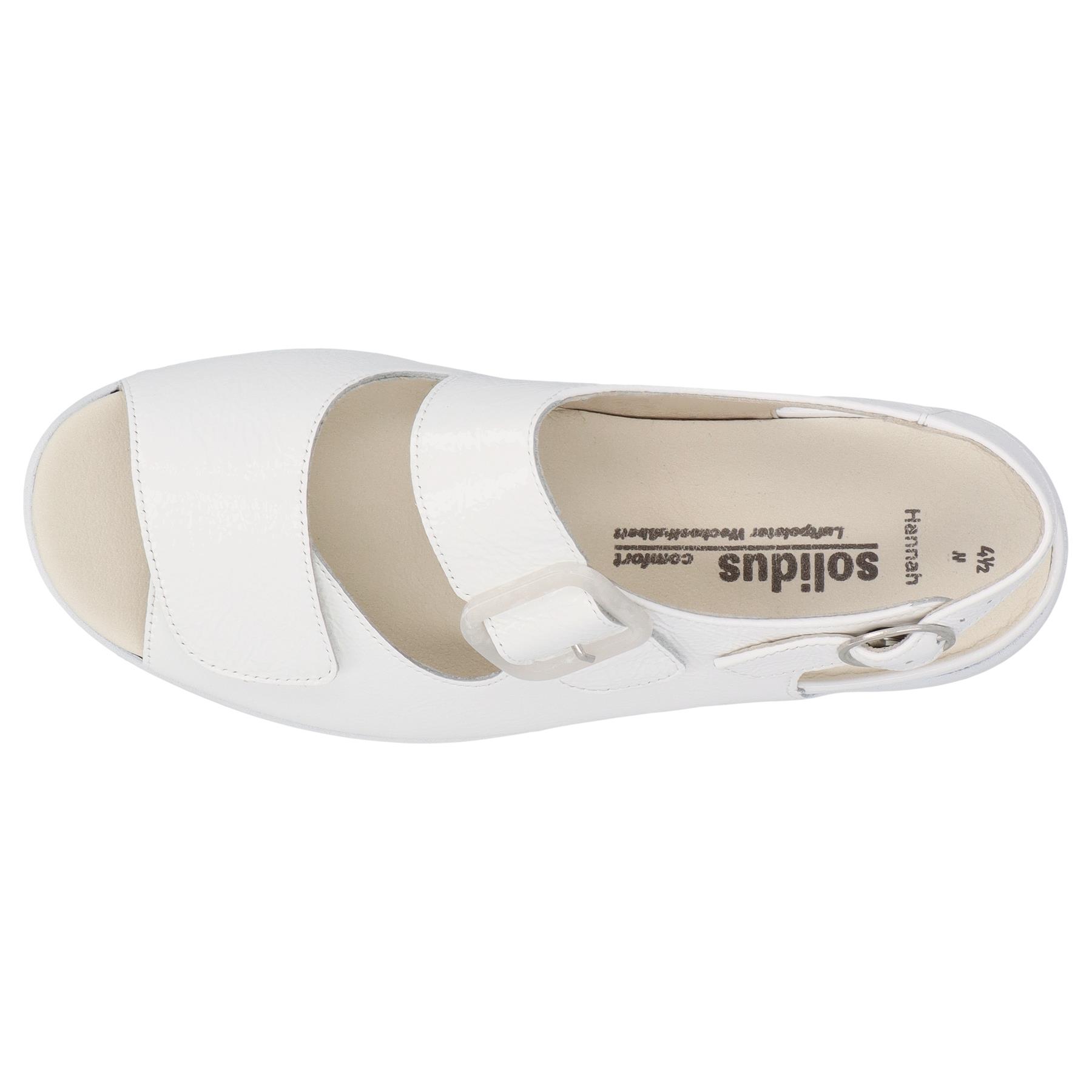 weiße sandale draufsicht