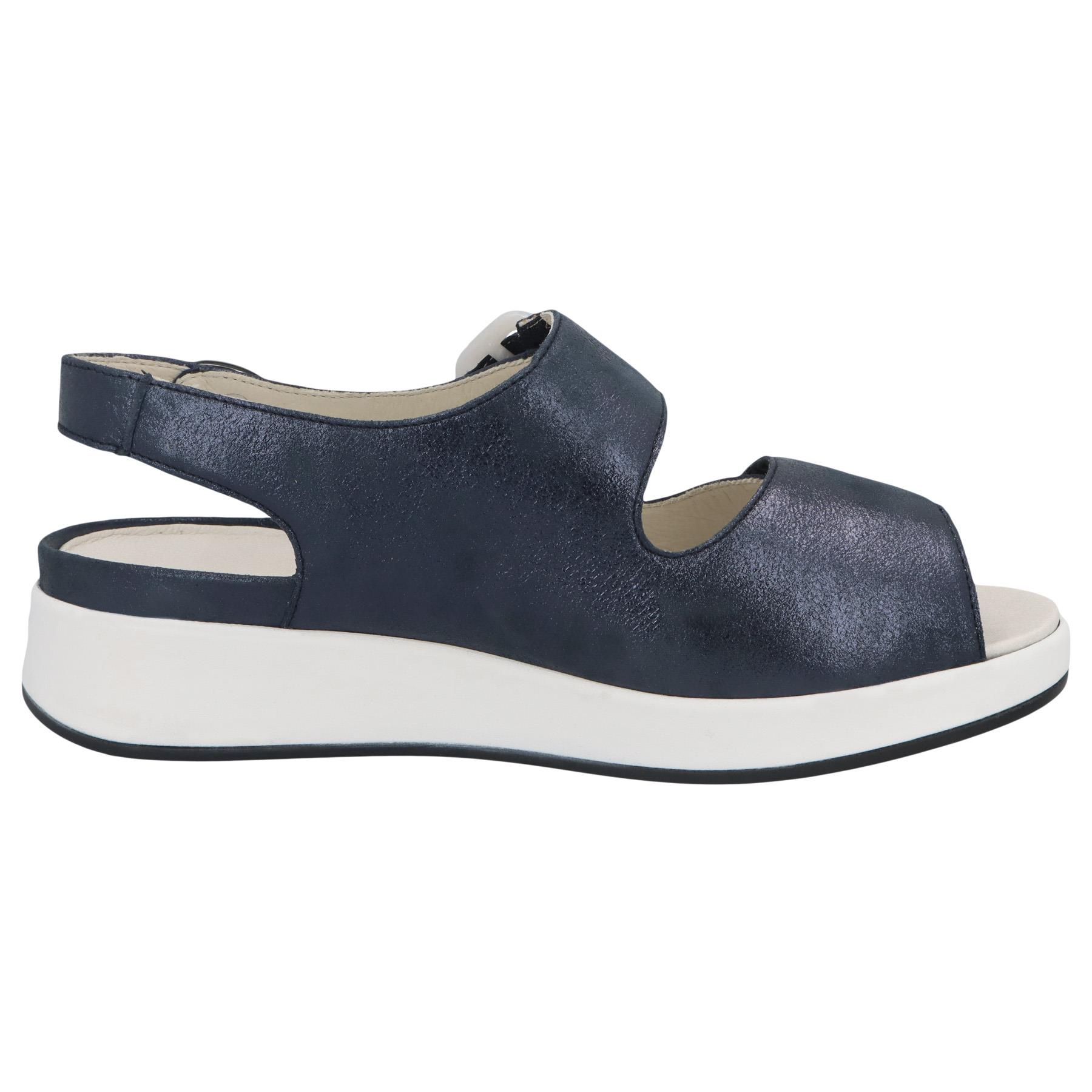 blaue sandale seitenansicht rechts