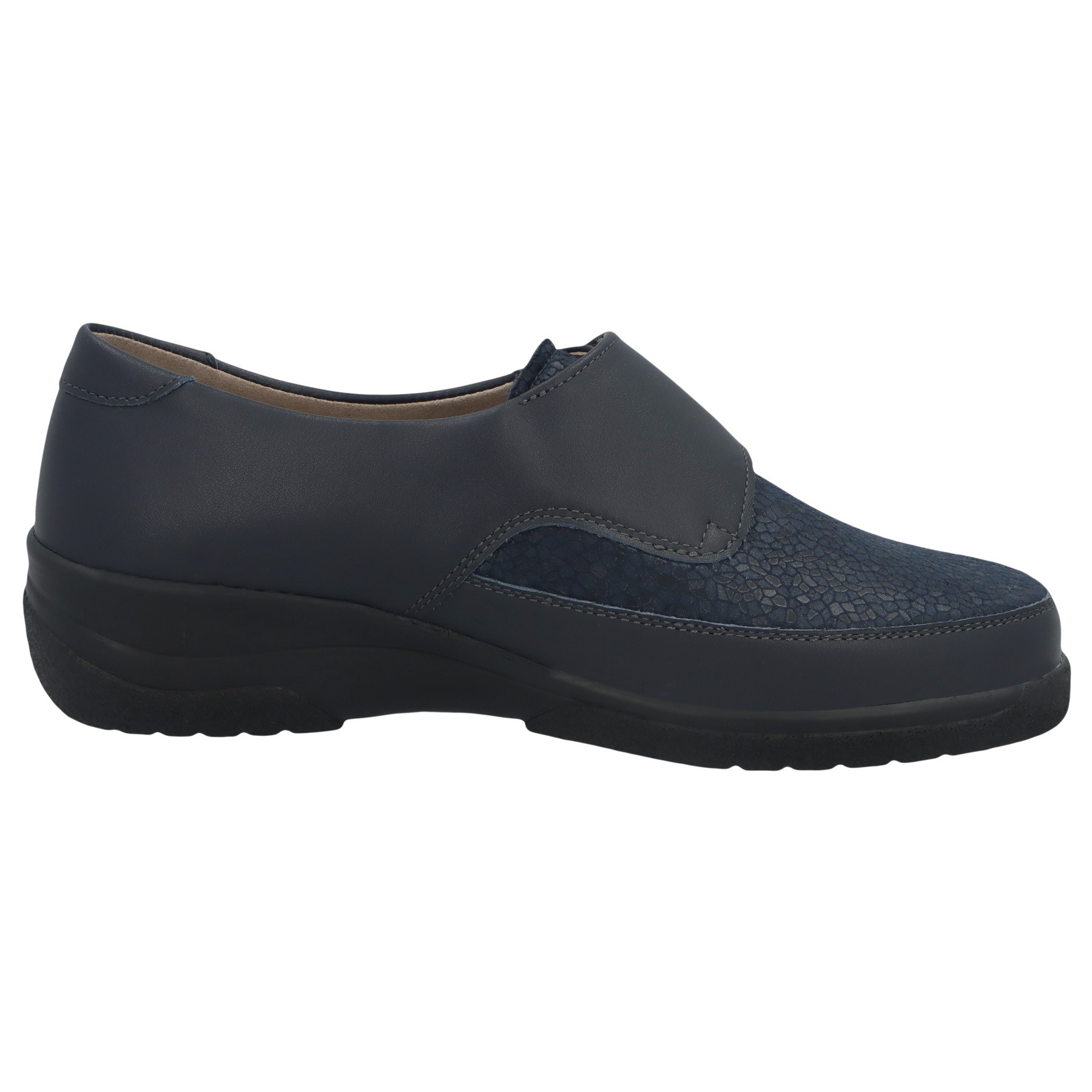 blaue slipper seitenansicht rechts