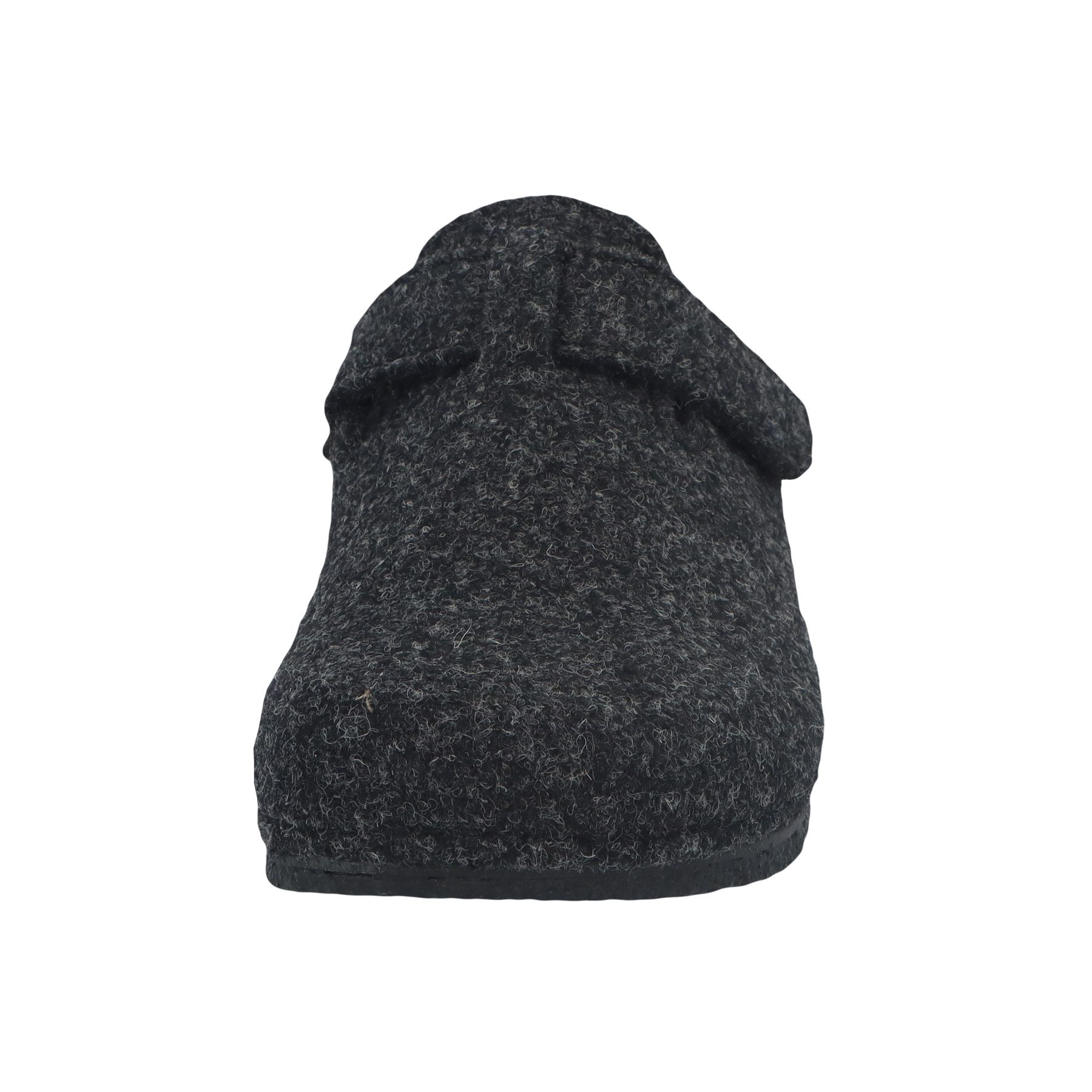 graue hausschuhe vorderansicht