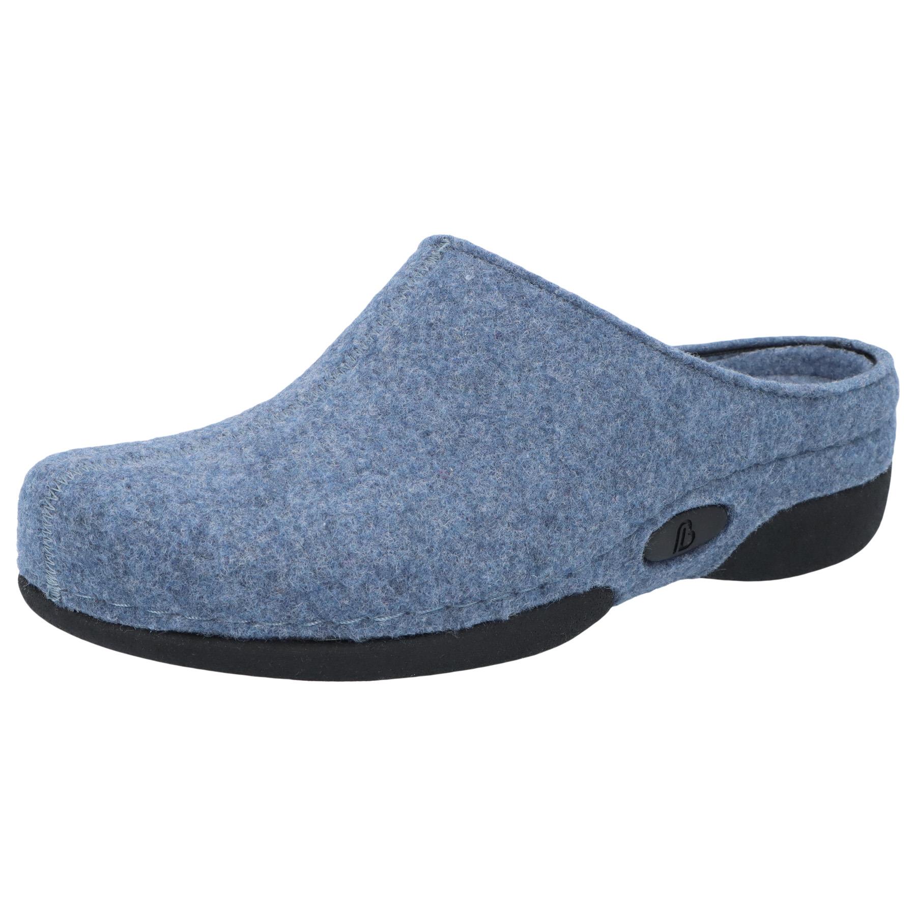 blaue hausschuhe 3-4 ansicht