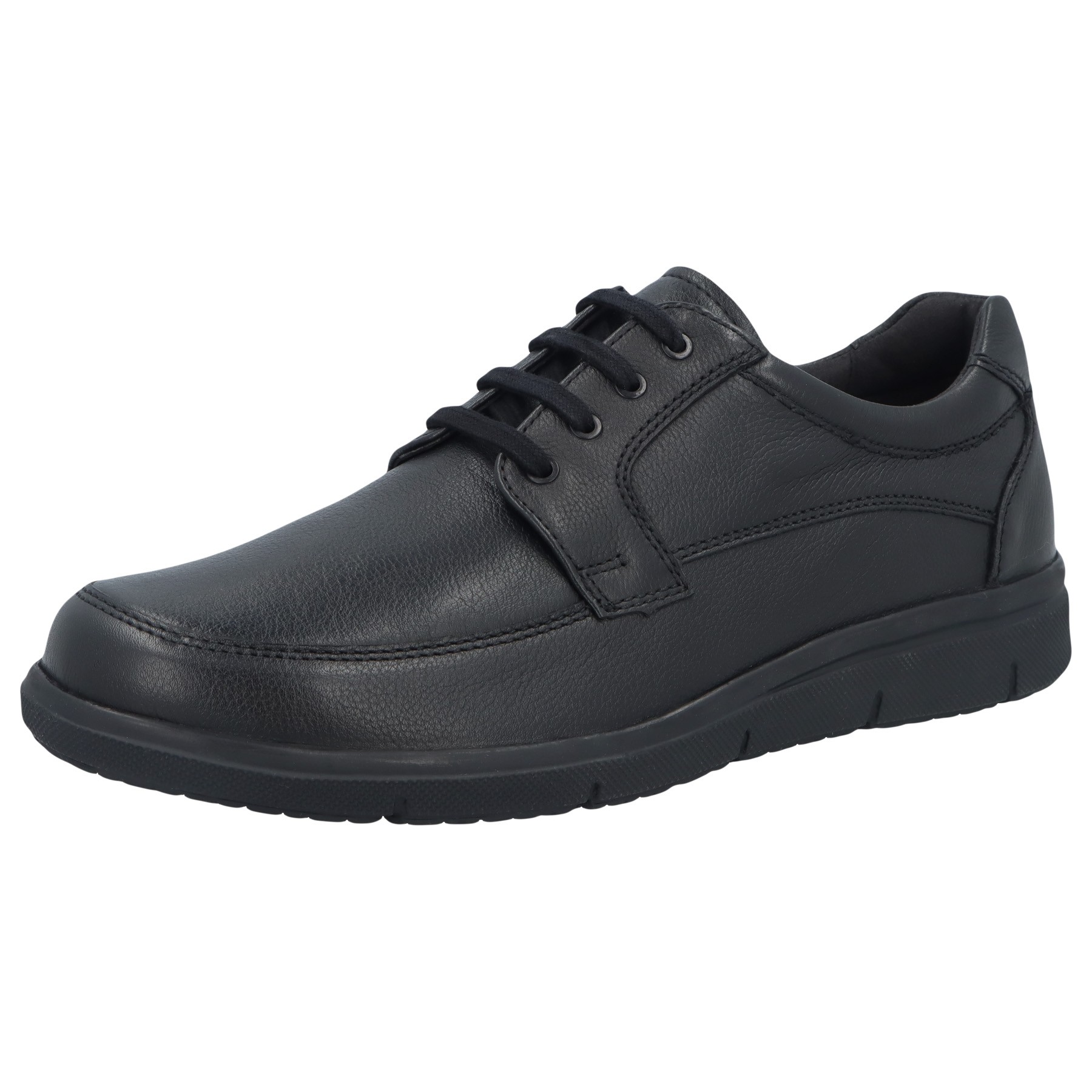 schwarze halbschuh 3-4 ansicht