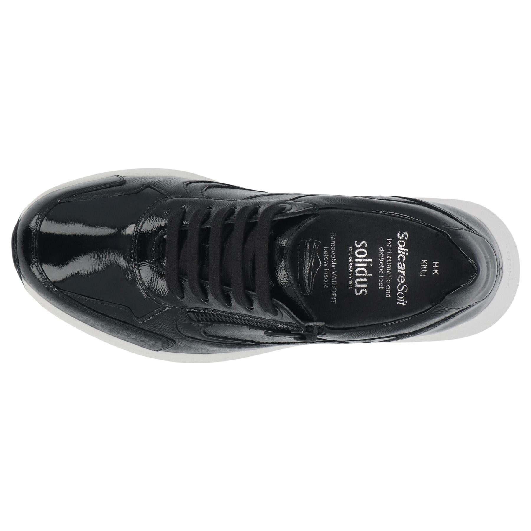 schwarze halbschuh draufsicht