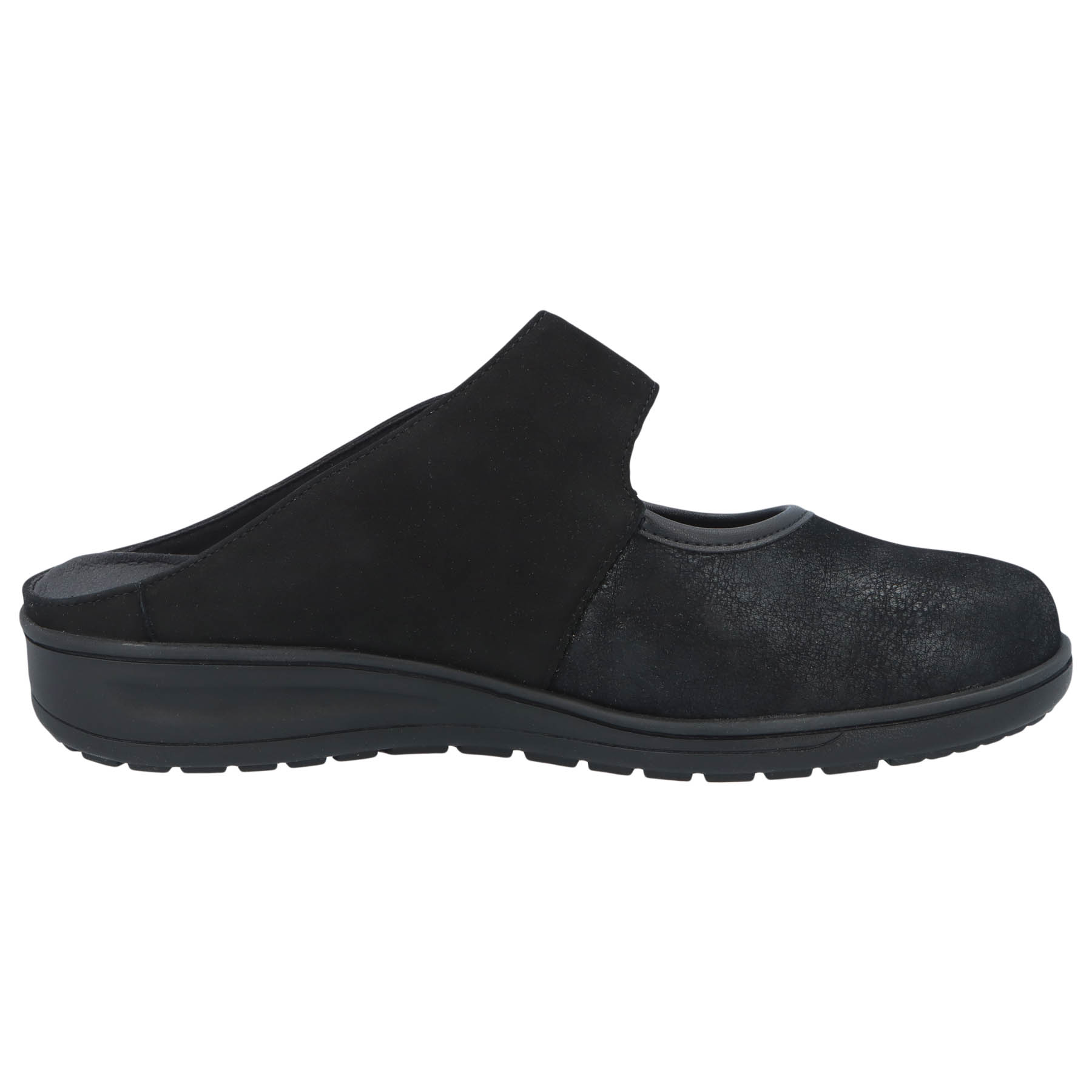 schwarze clogs seitenansicht rechts