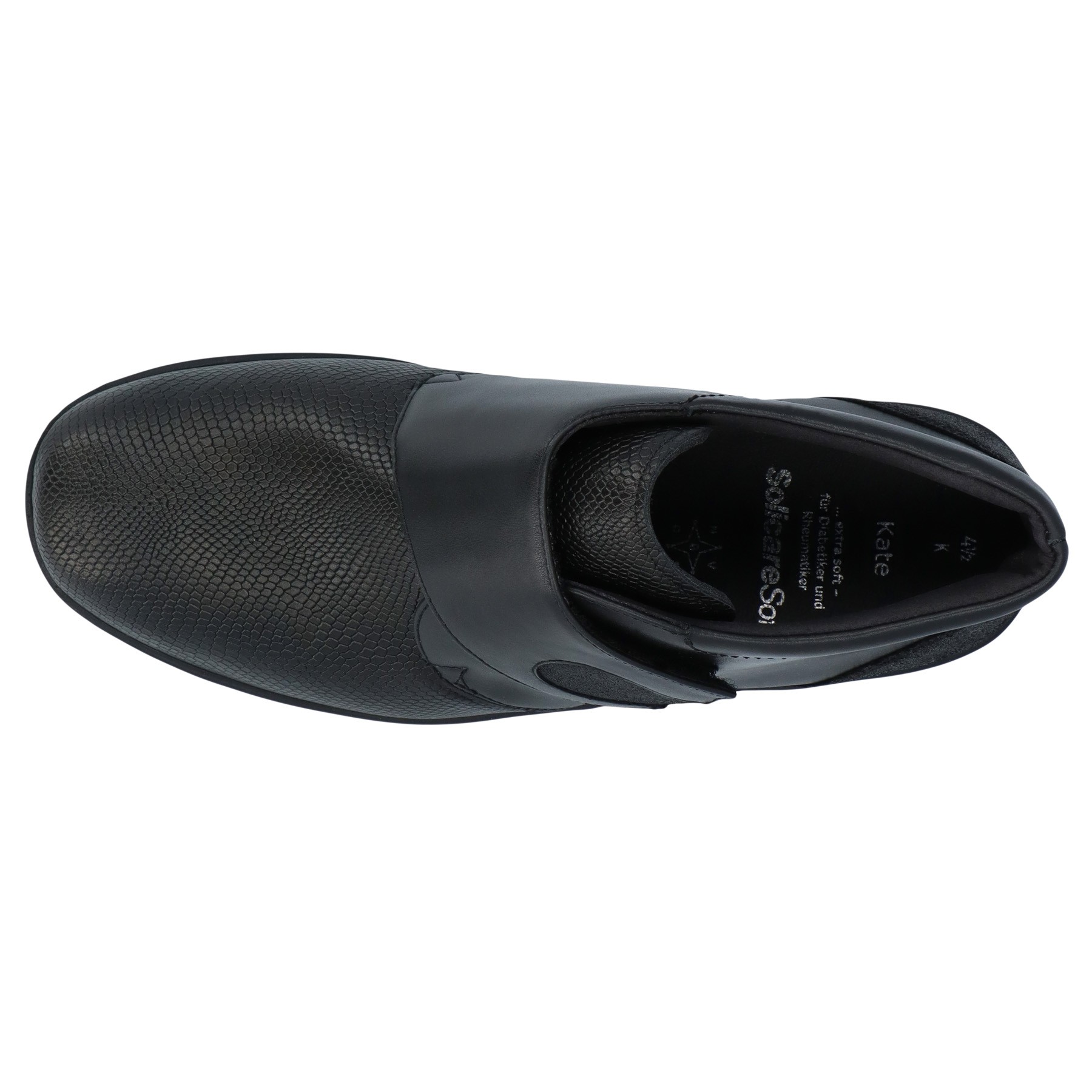 schwarze stiefel draufsicht