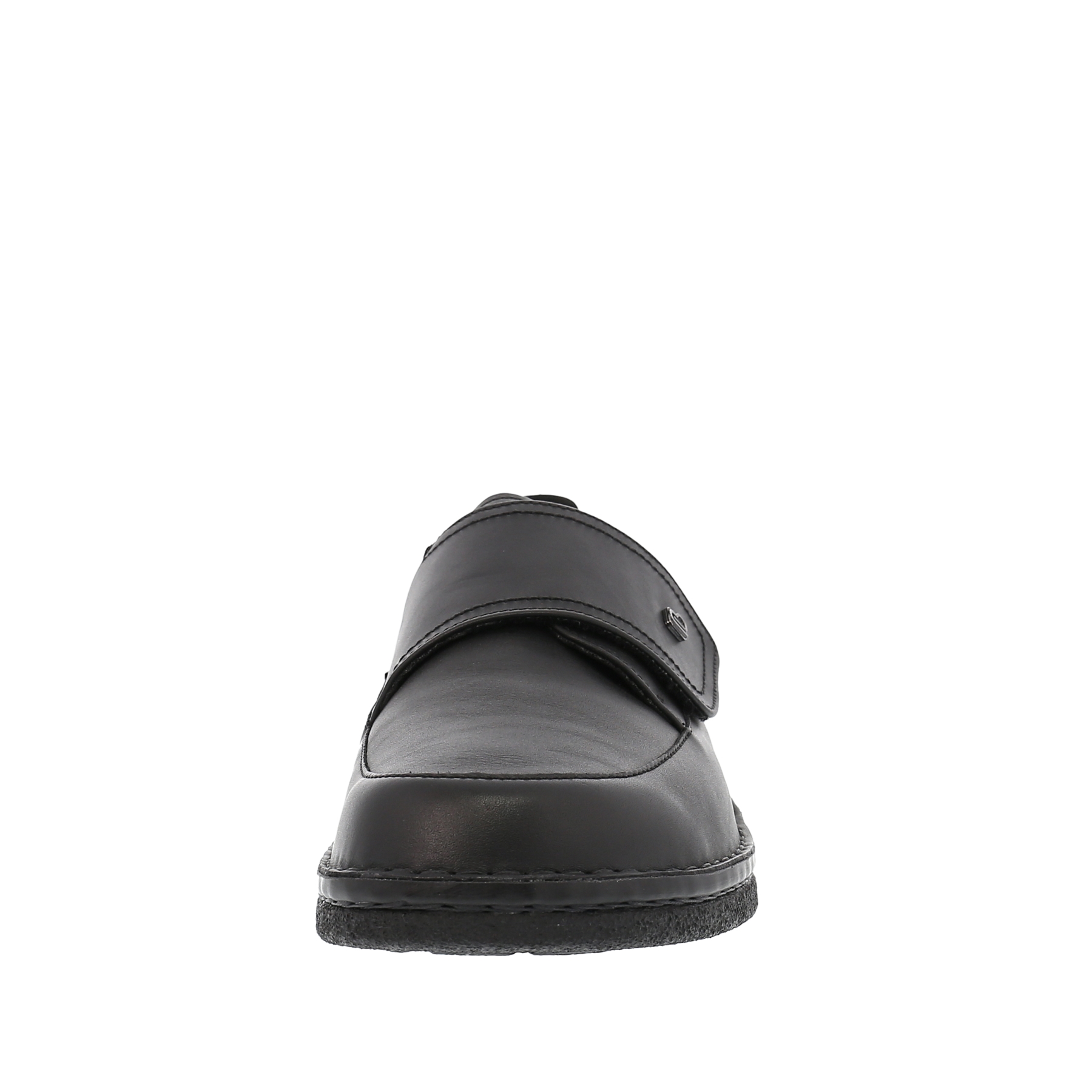 schwarze halbschuh vorderansicht