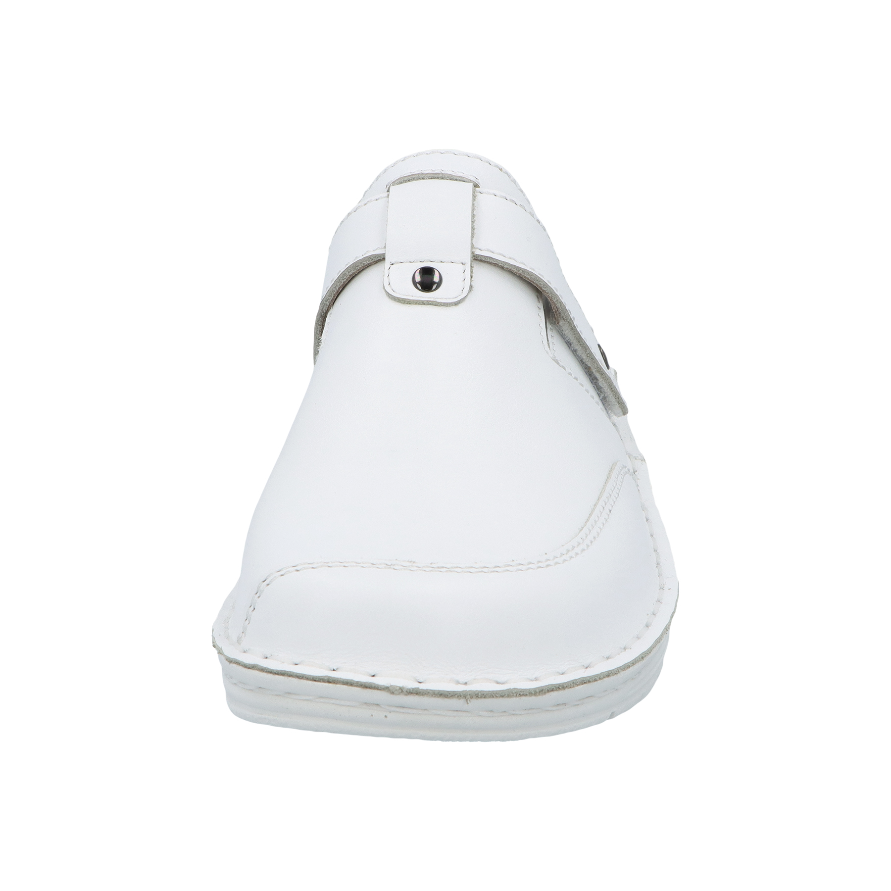 weiße clogs vorderansicht