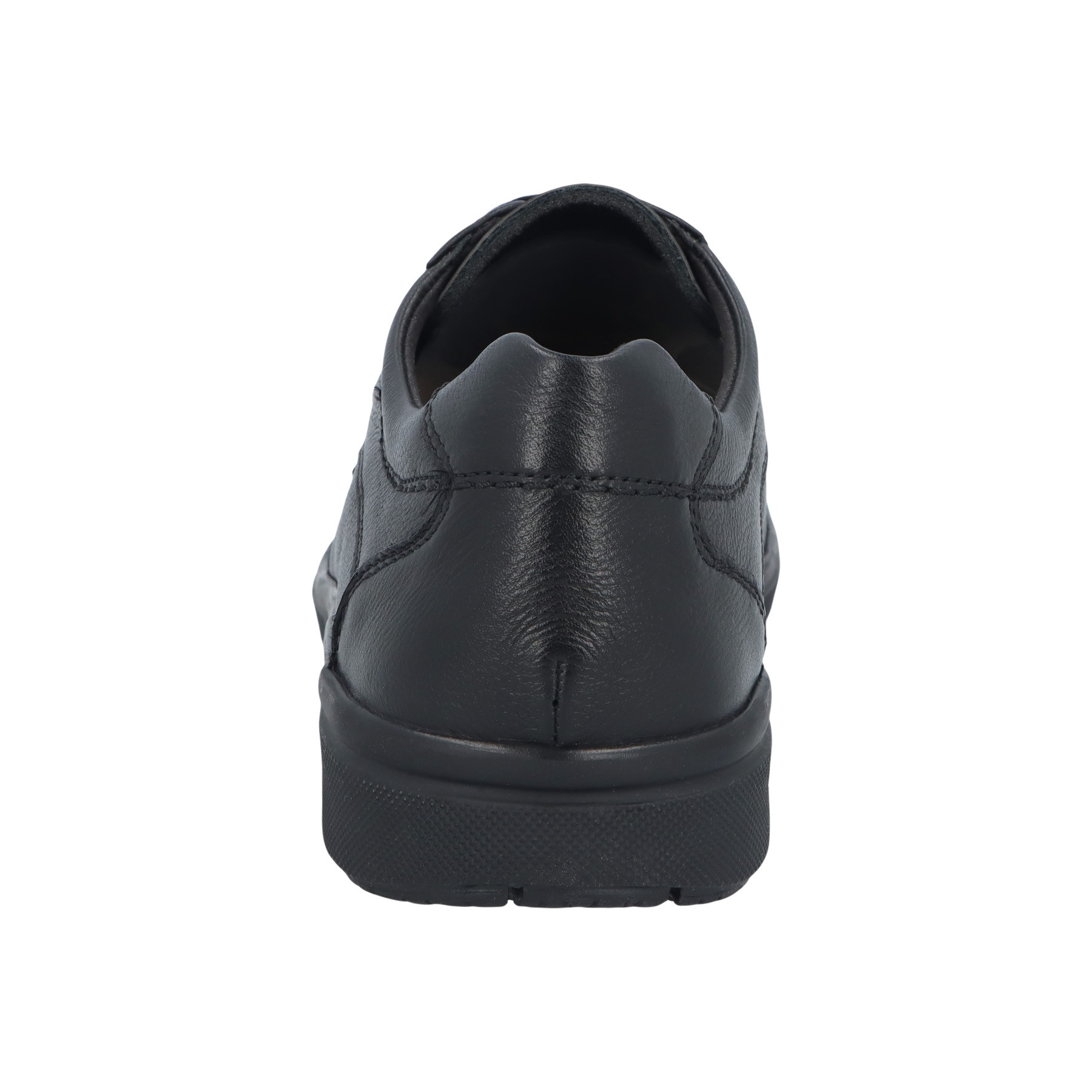 schwarze halbschuh hinteransicht