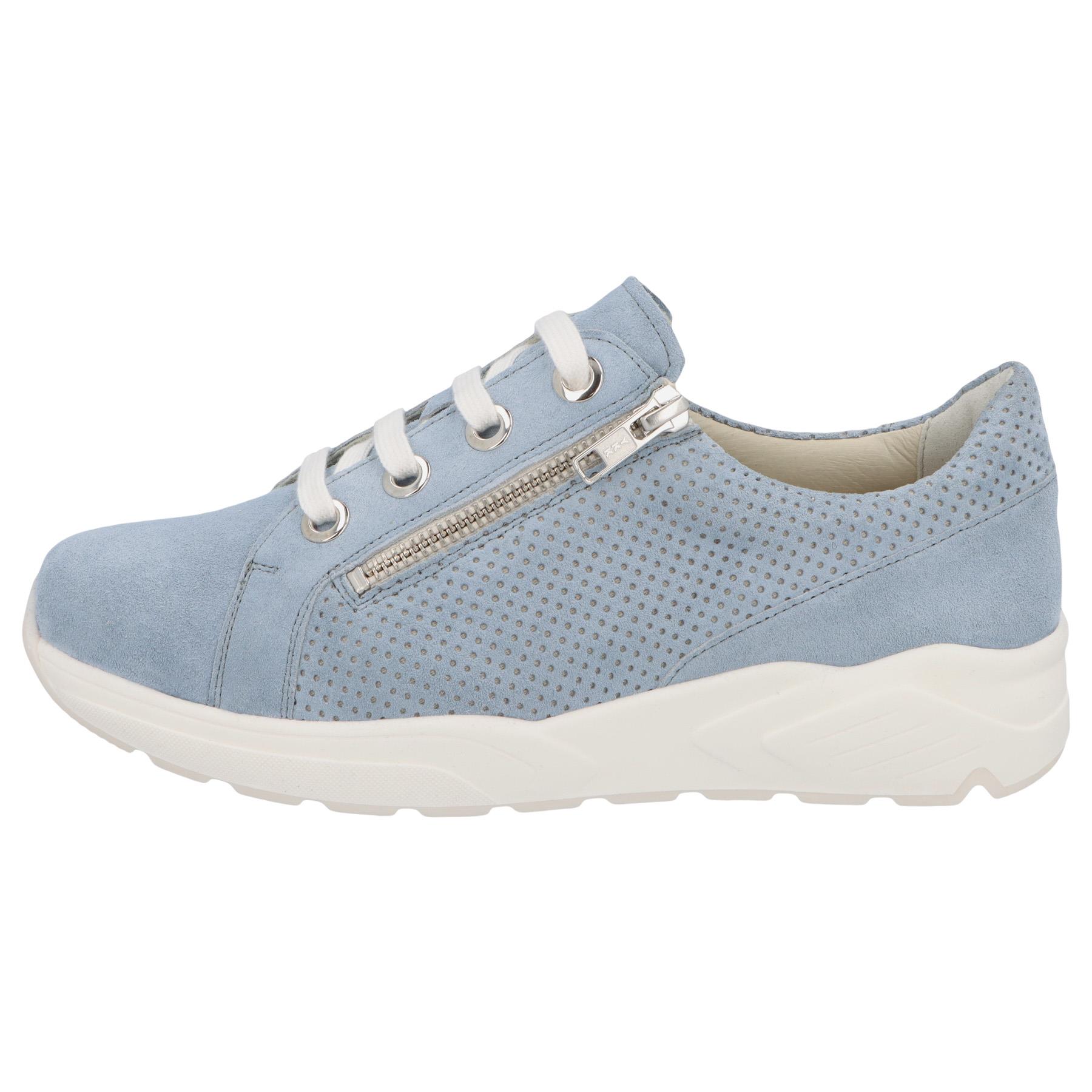 blaue slipper seitenansicht links