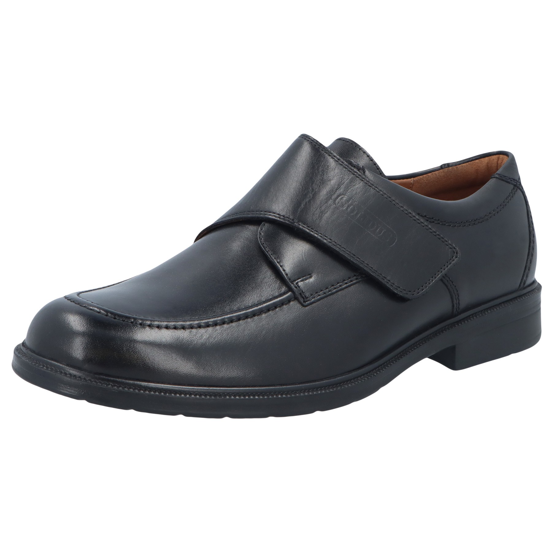 schwarze halbschuh 3-4 ansicht