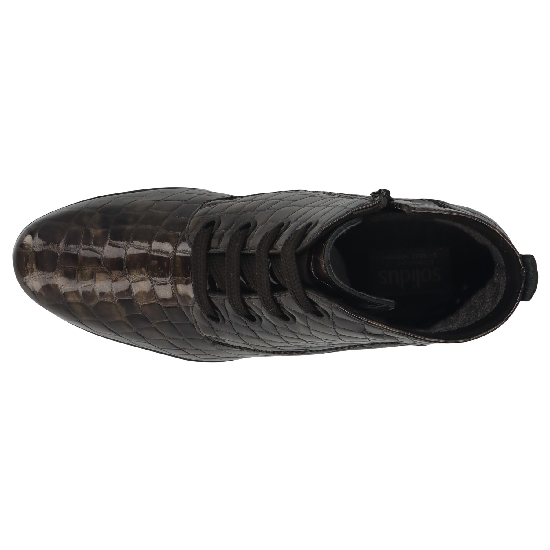 schwarze stiefel draufsicht