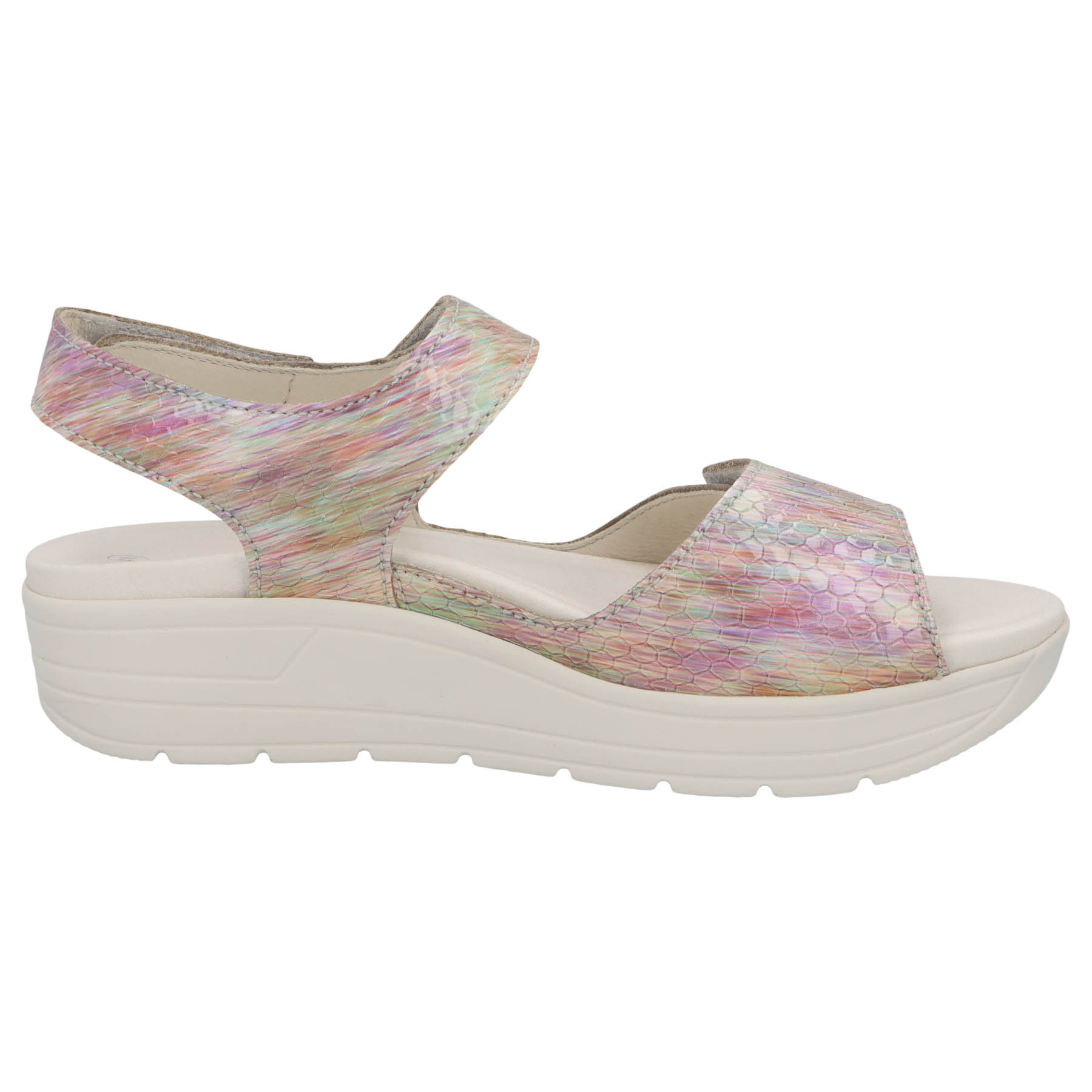 mehrfarbige sandale seitenansicht rechts