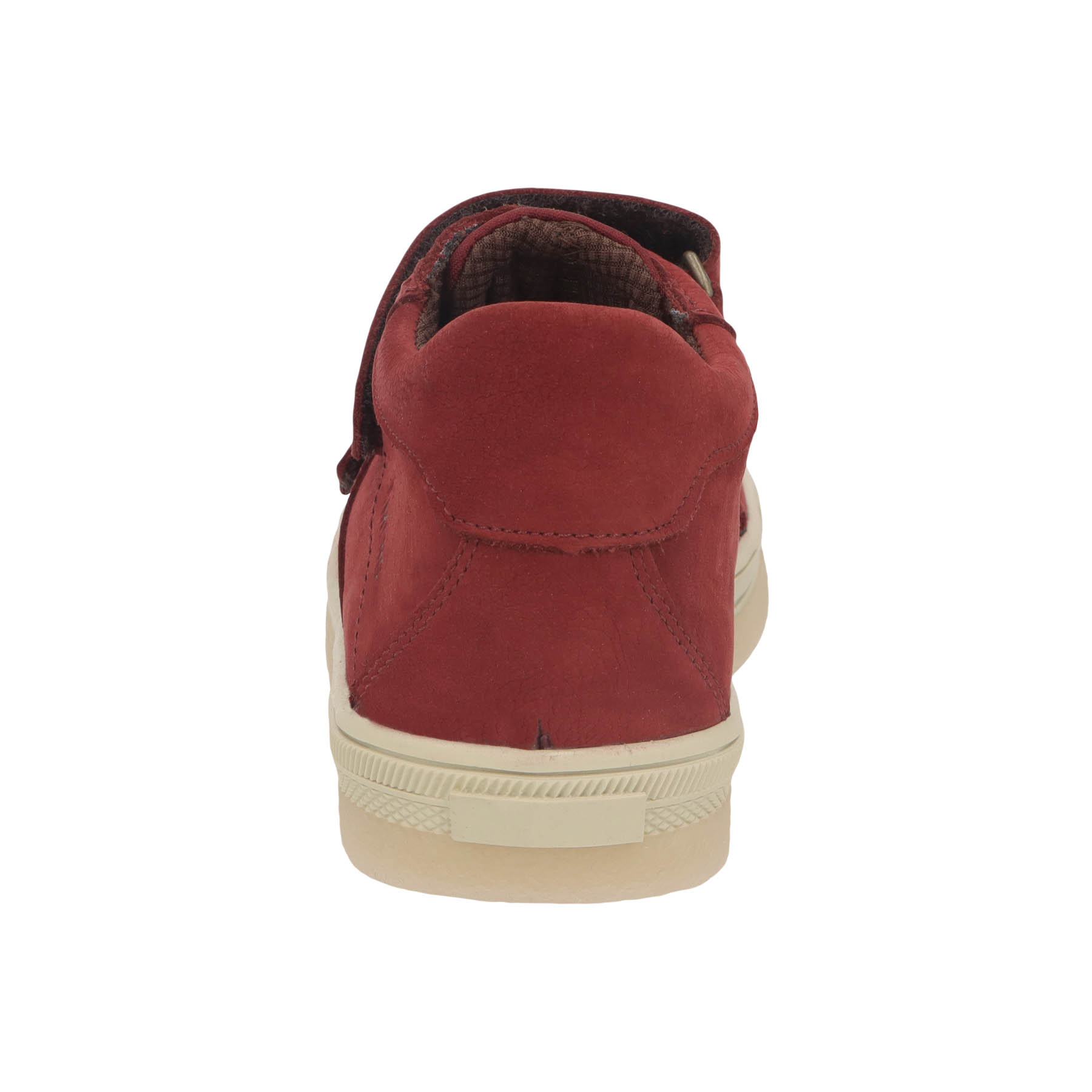 rote halbschuh hinteransicht