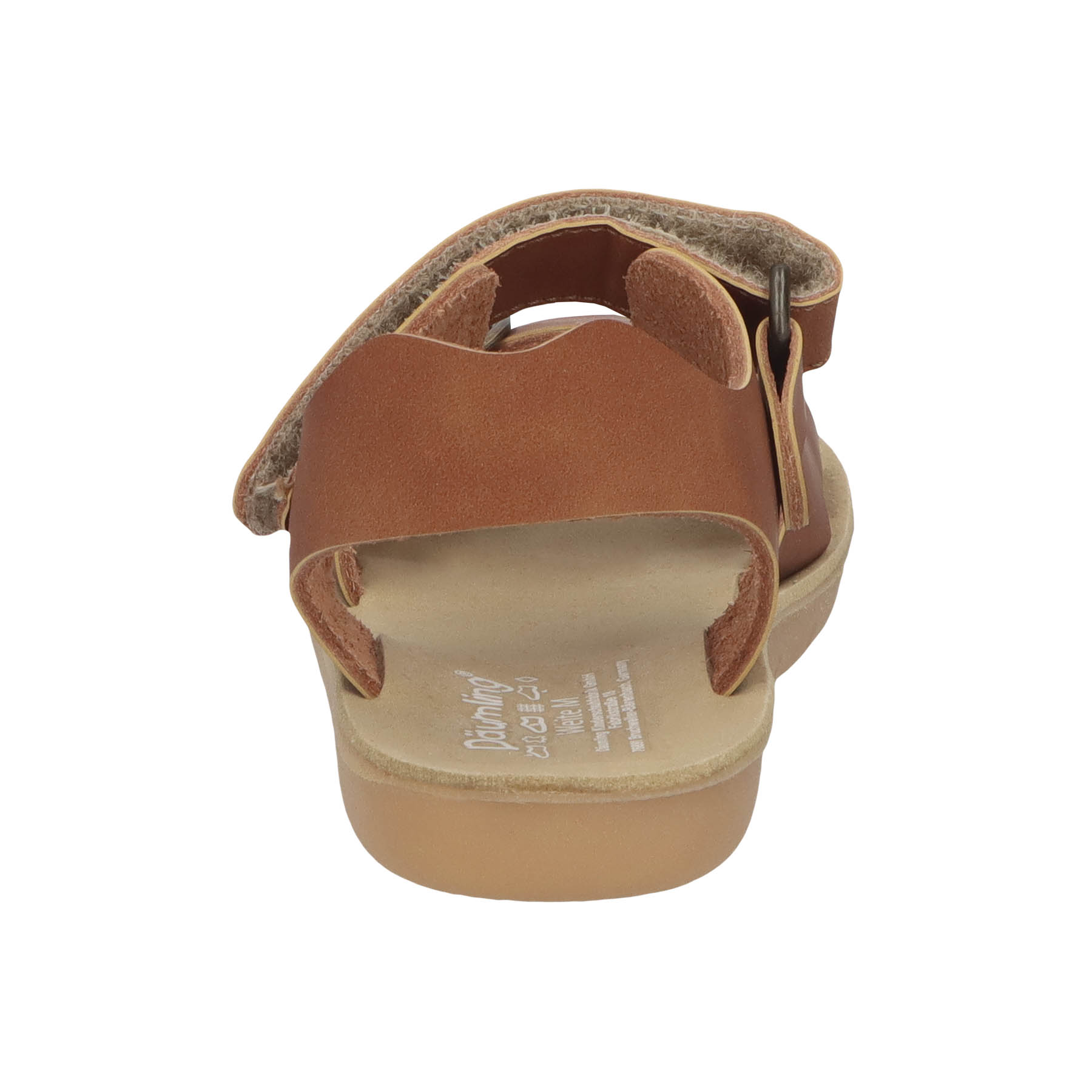 braune sandale hinteransicht