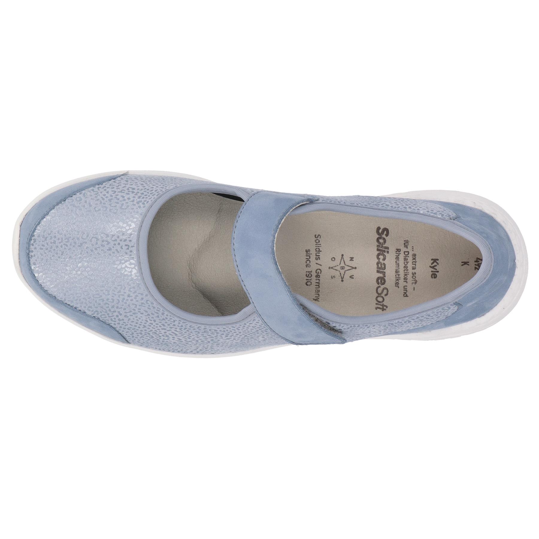 blaue halbschuh draufsicht