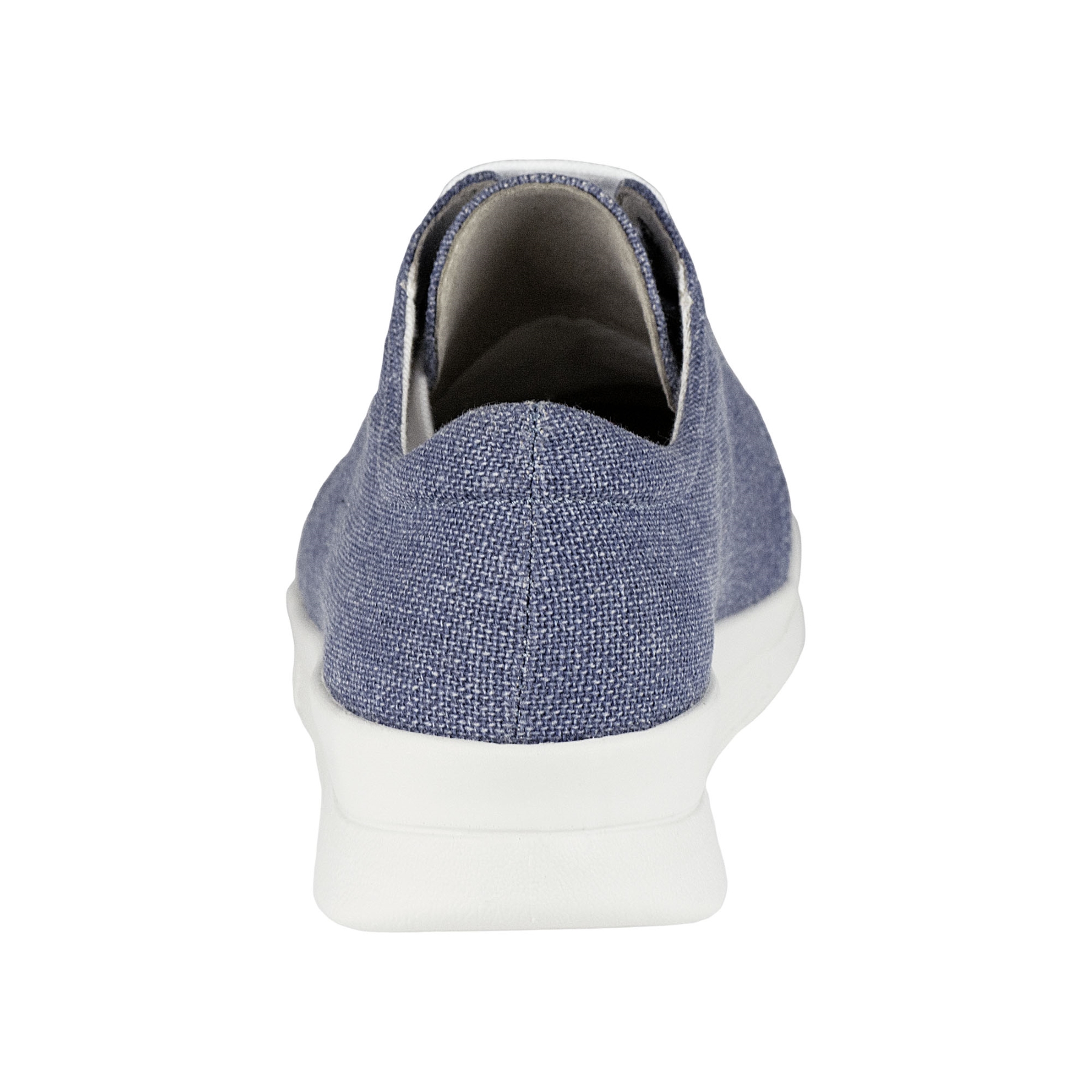 blaue halbschuh hinteransicht