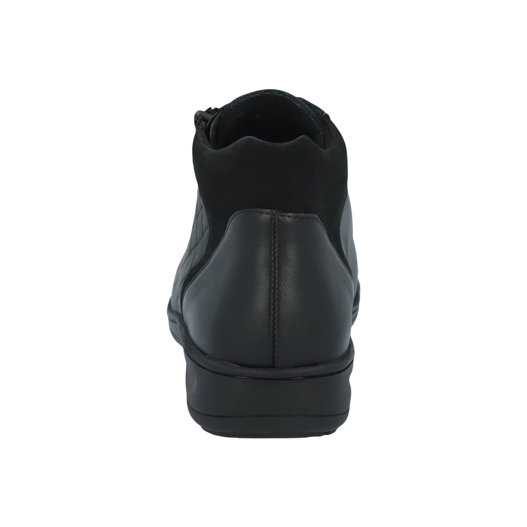 schwarze stiefel hinteransicht