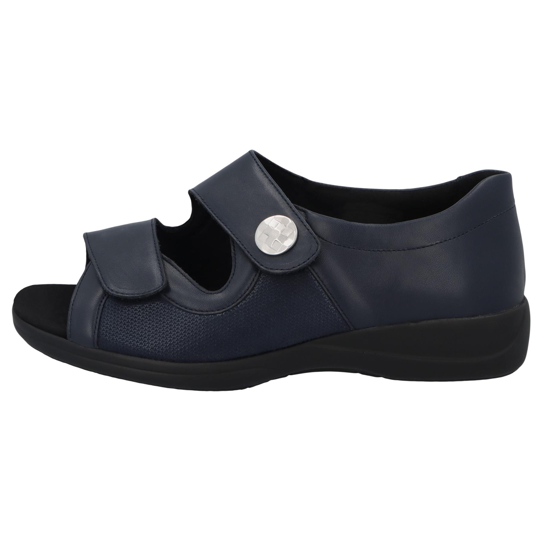 blaue sandale seitenansicht links