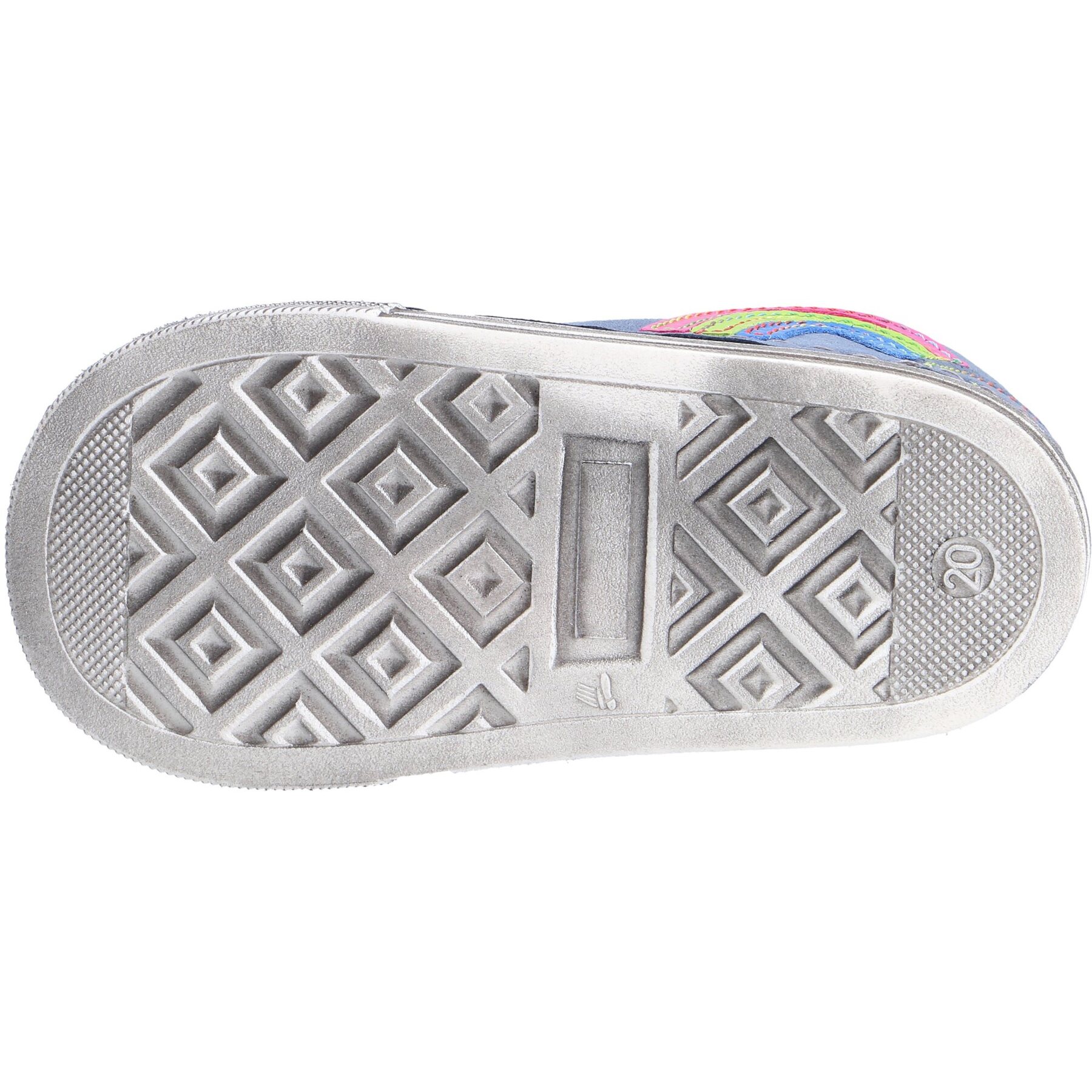 blaue lauflernschuhe sohlenansicht