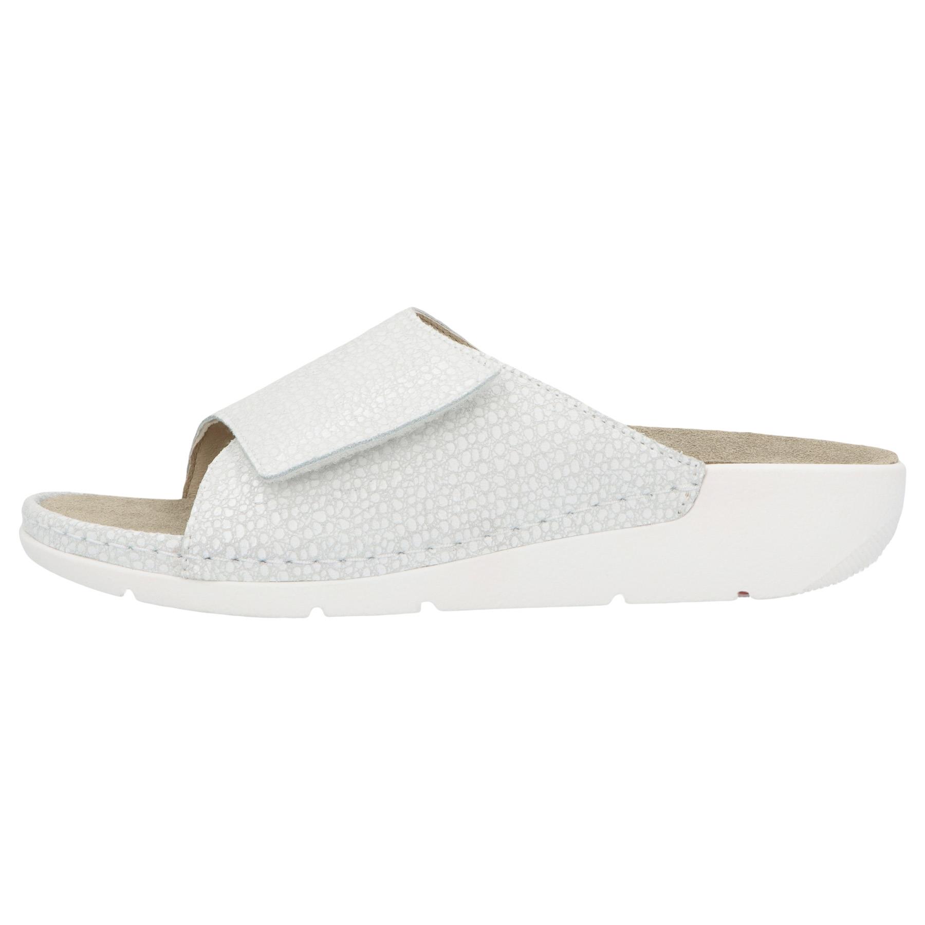 weiße pantolette seitenansicht links