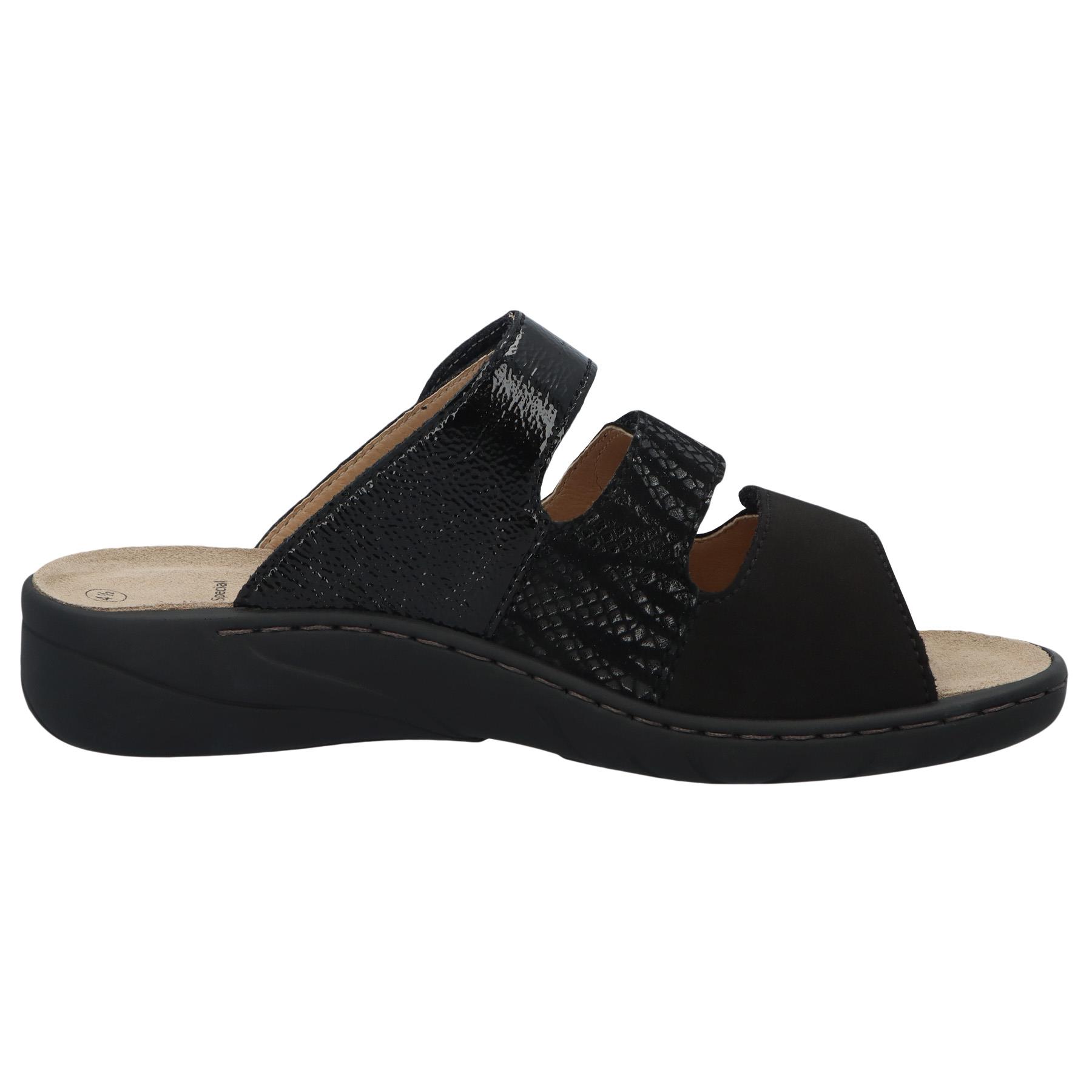 schwarze pantolette seitenansicht rechts