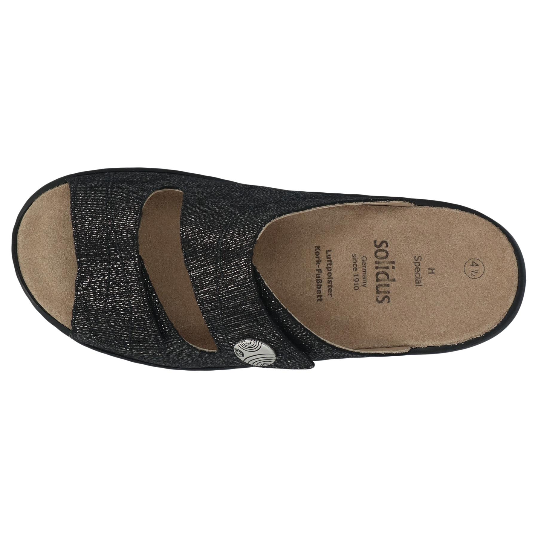 graue pantolette draufsicht