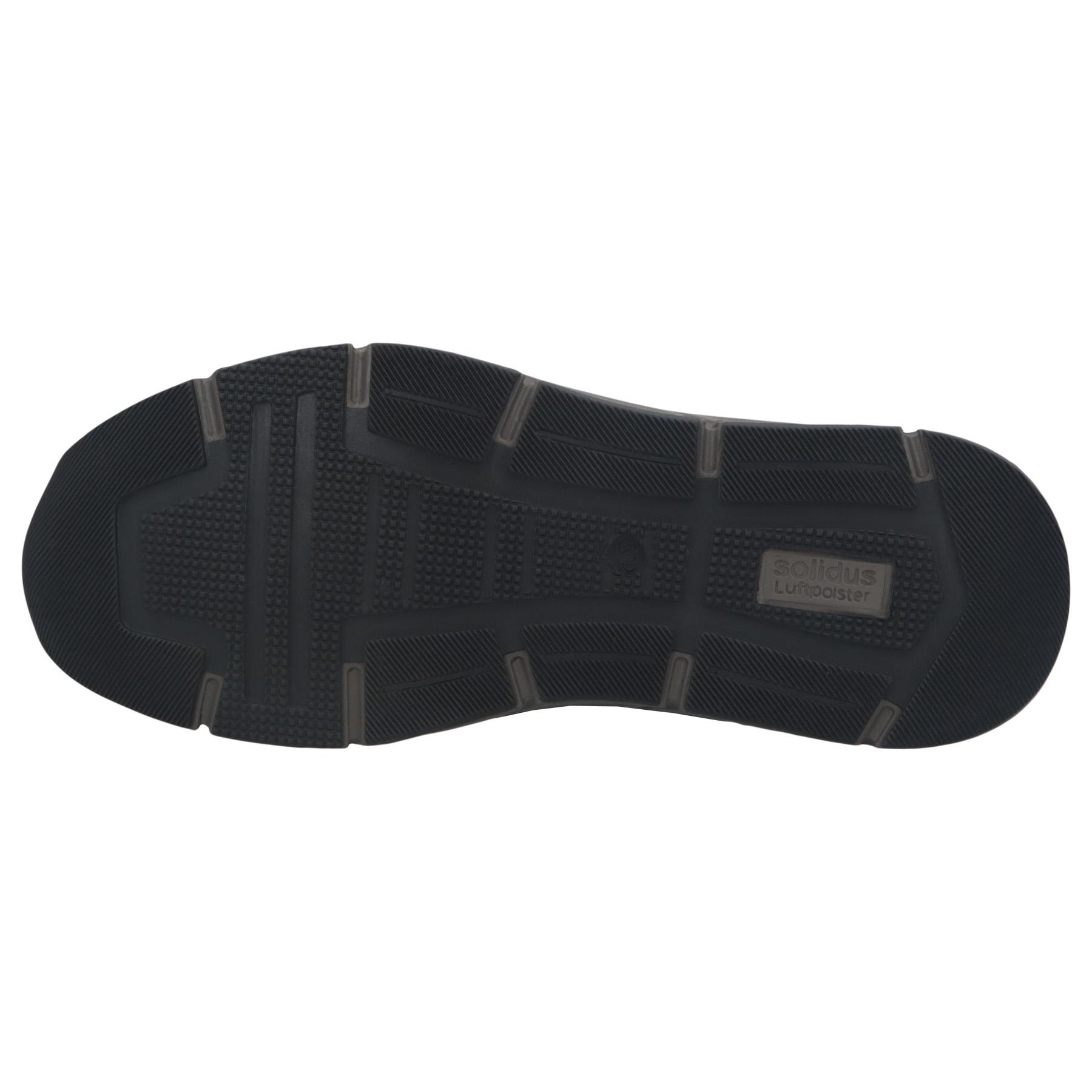 schwarze halbschuh sohlenansicht