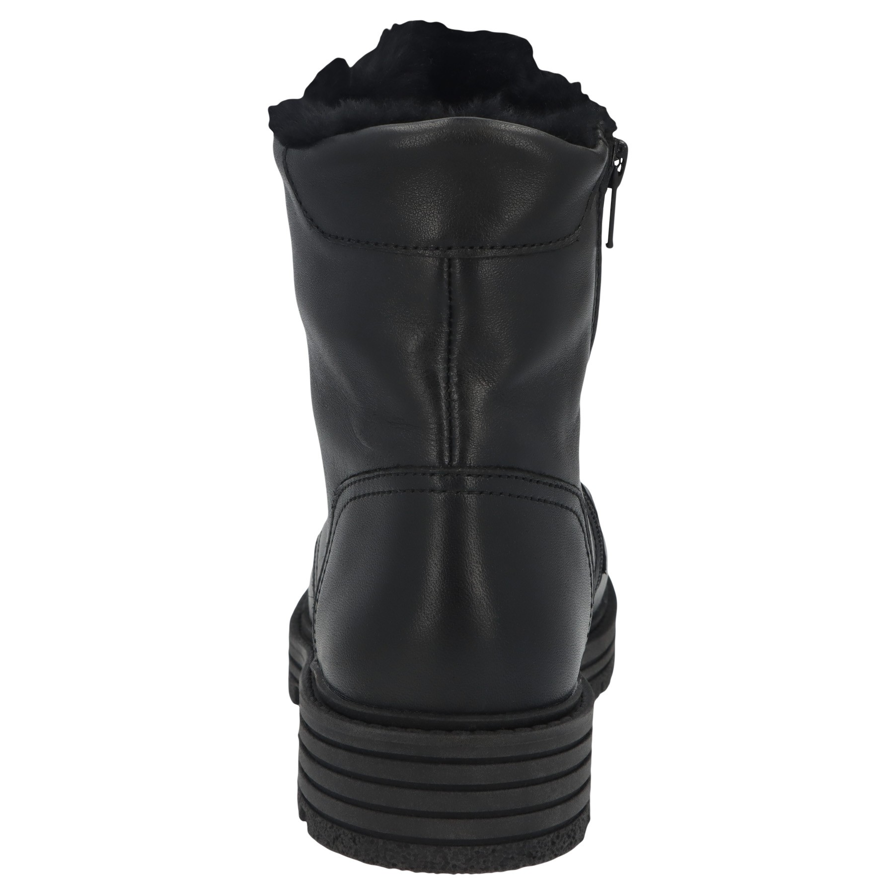schwarze stiefel hinteransicht