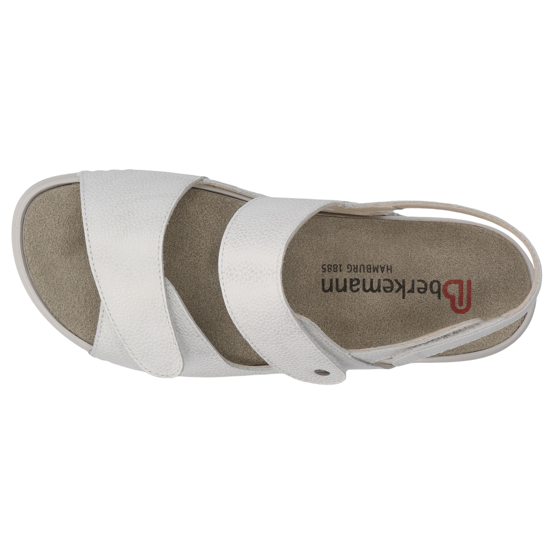 weiße sandale draufsicht