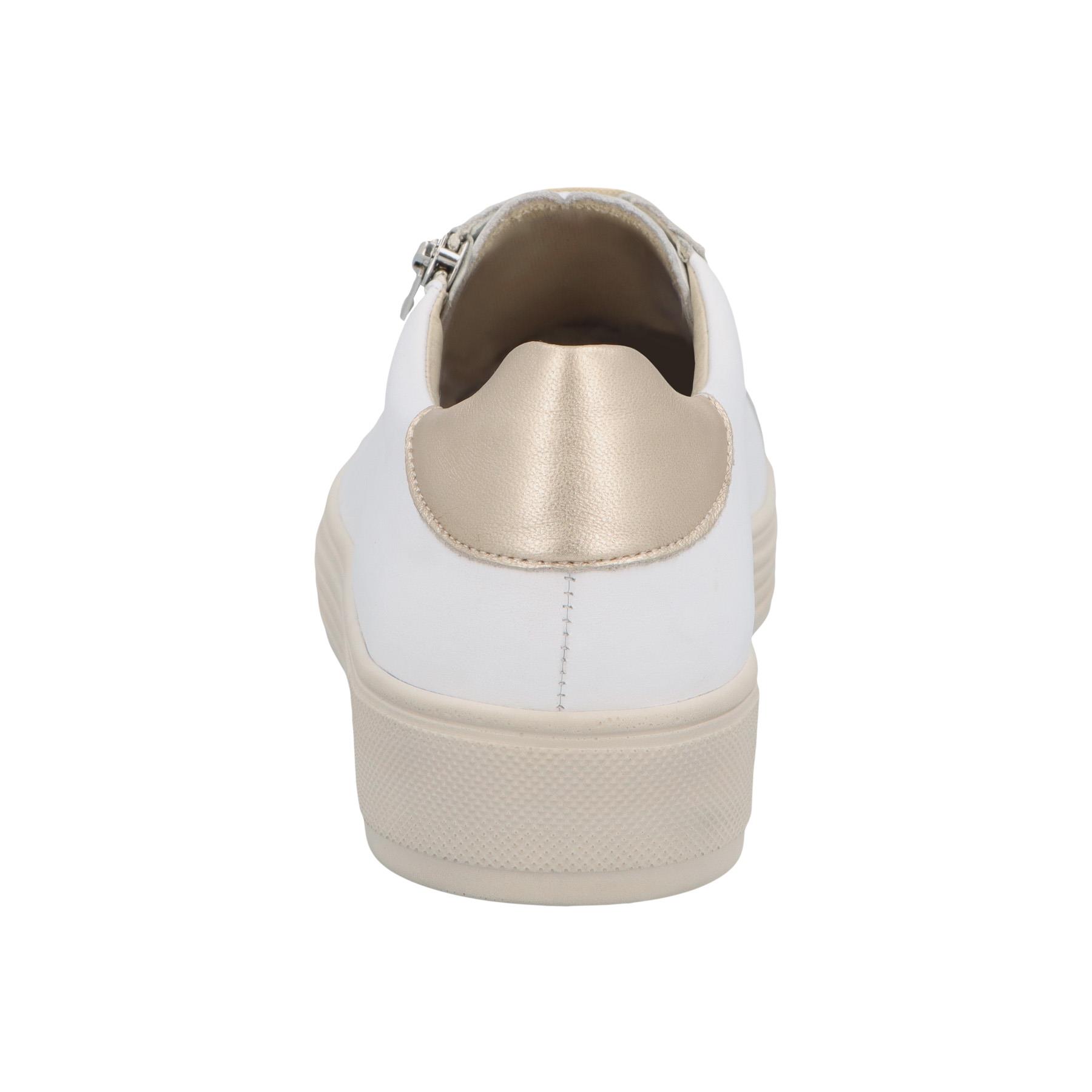 weiße halbschuh hinteransicht