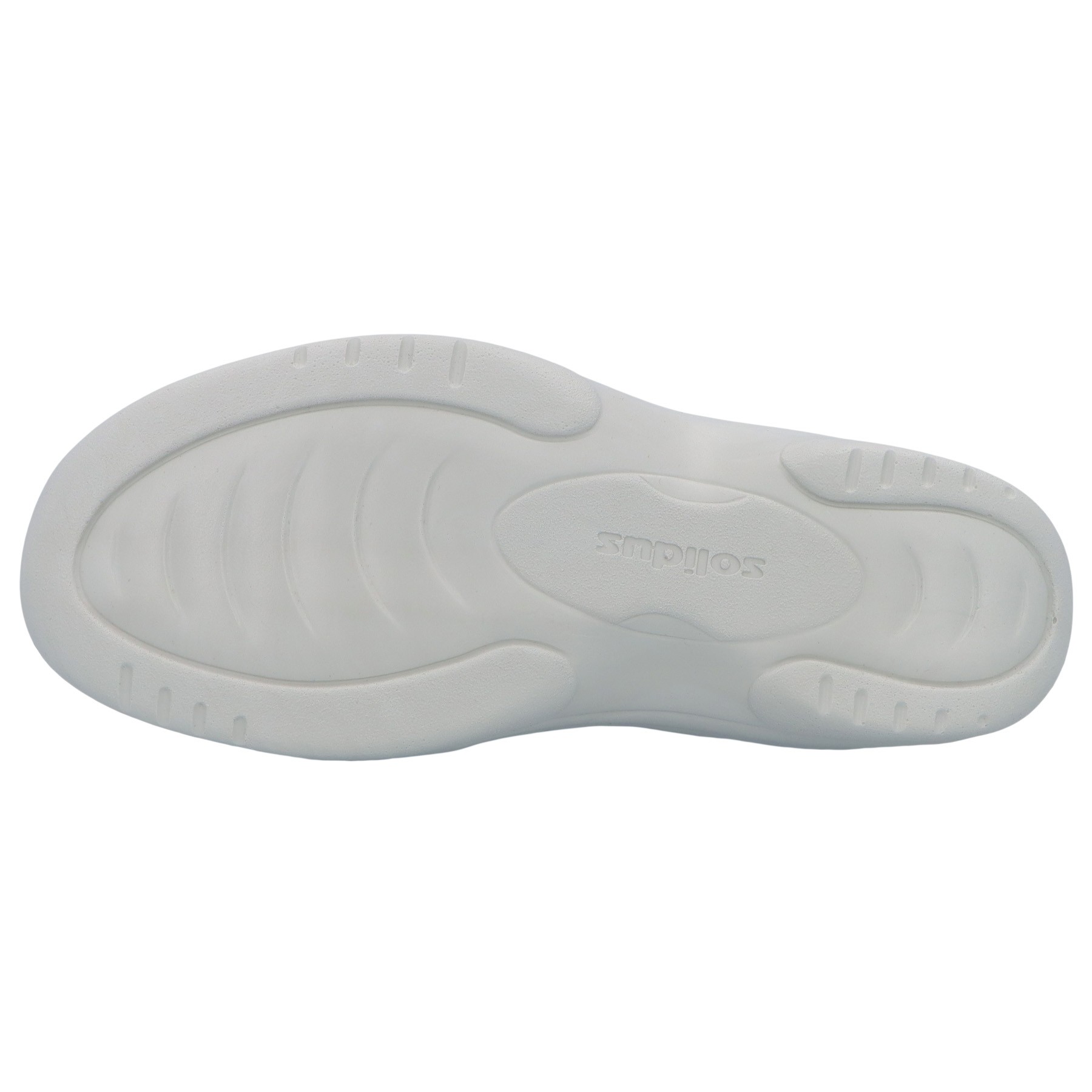 blaue pantolette sohlenansicht