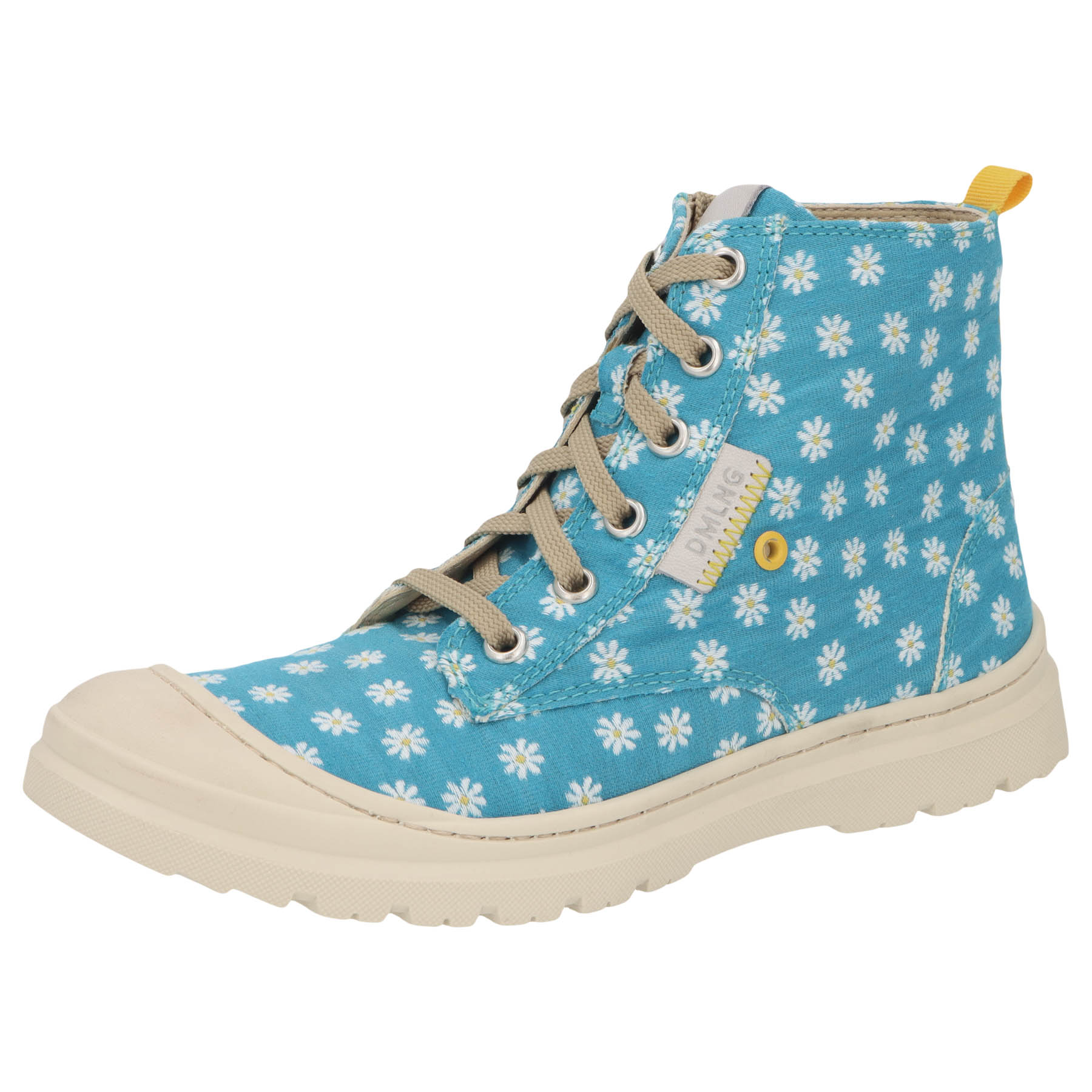 blaue stiefeletten 3-4 ansicht