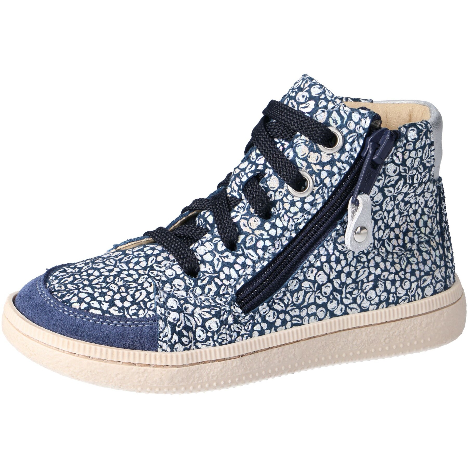 blaue halbschuh 3-4 ansicht