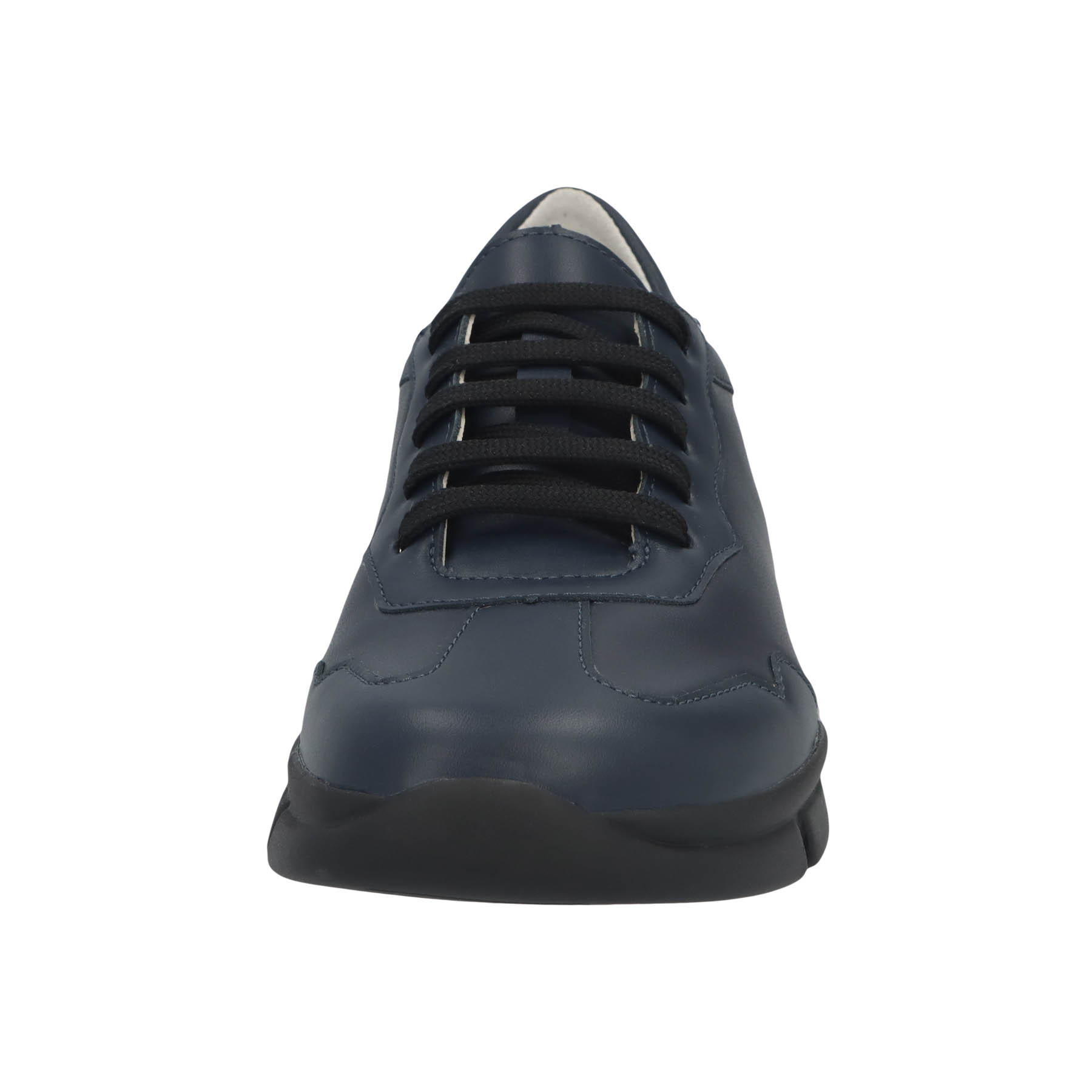blaue halbschuh vorderansicht