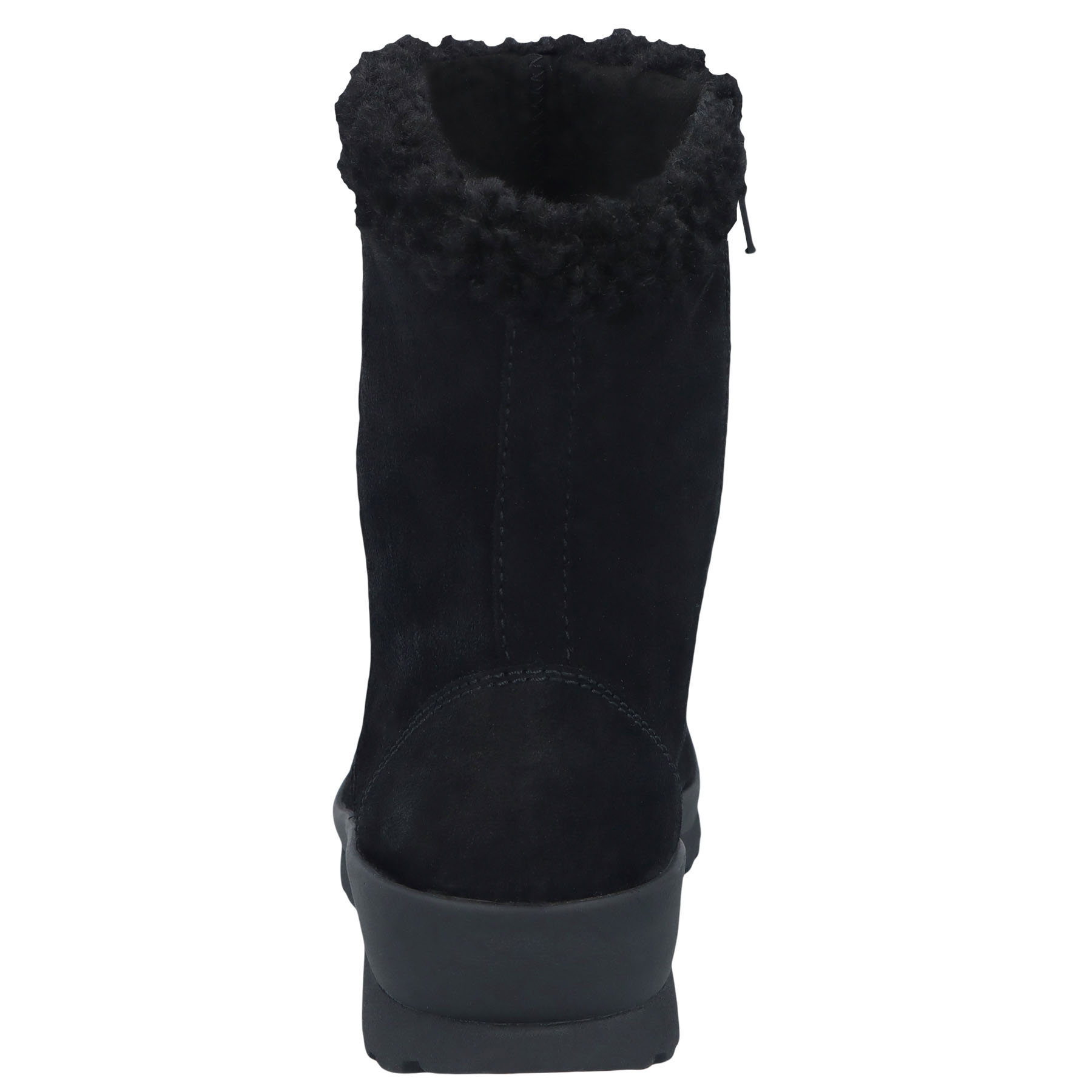 schwarze stiefel hinteransicht