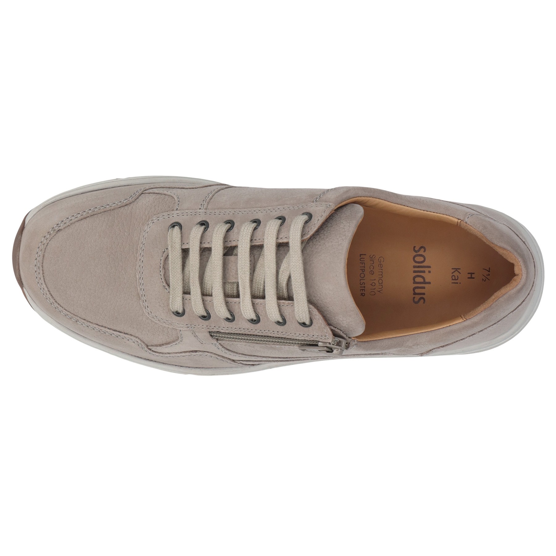 graue halbschuh draufsicht