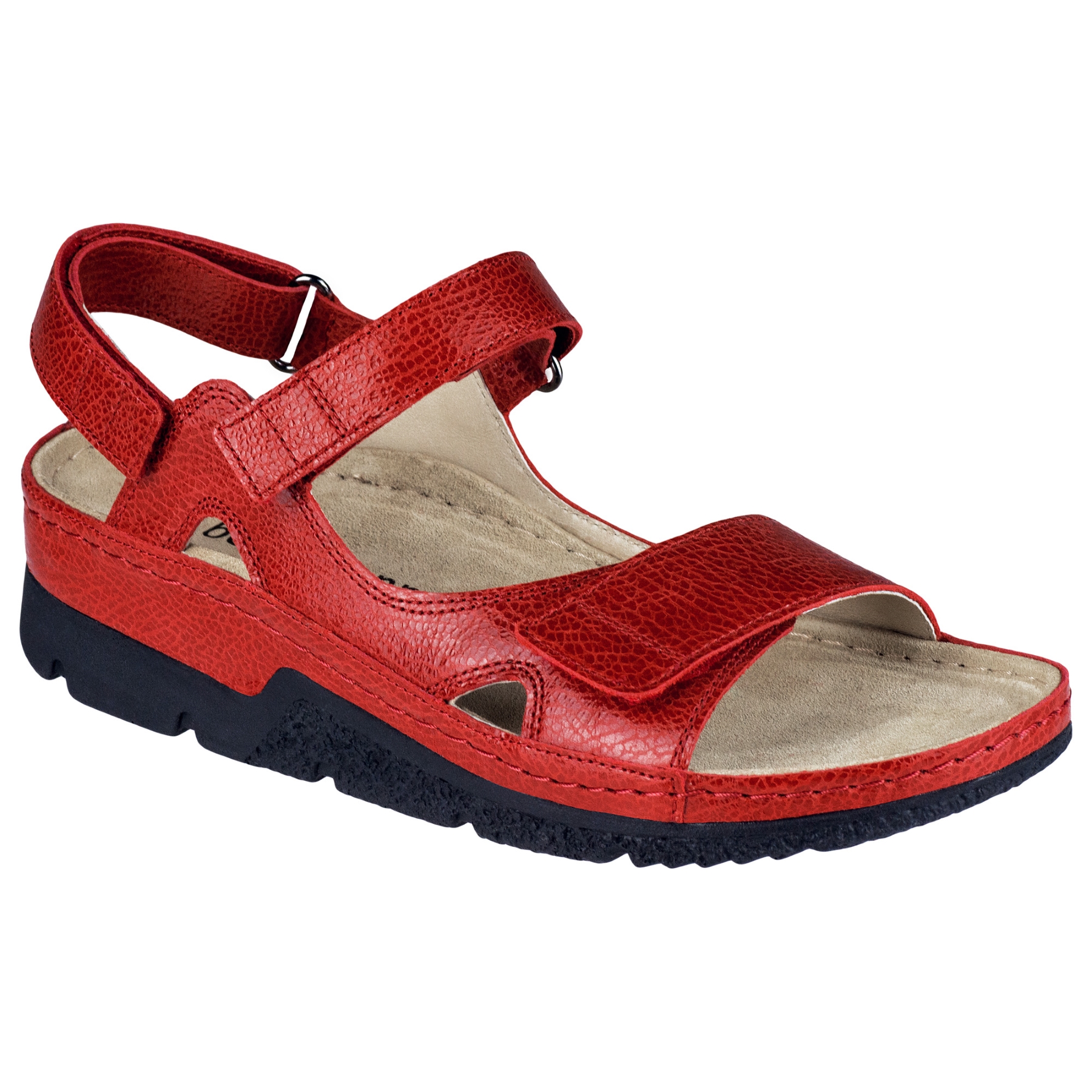 rote sandale 3-4 ansicht