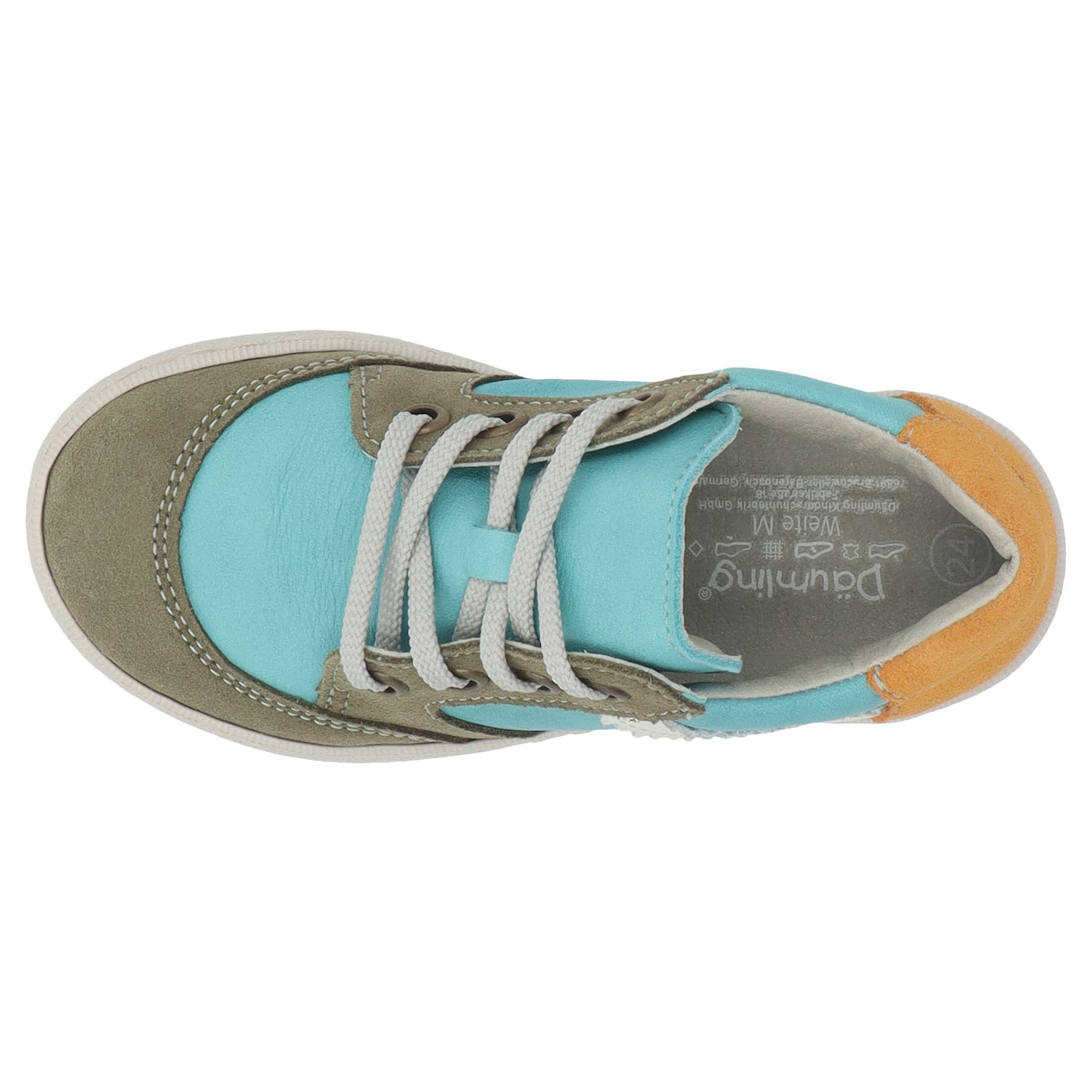 grüne lauflernschuhe draufsicht