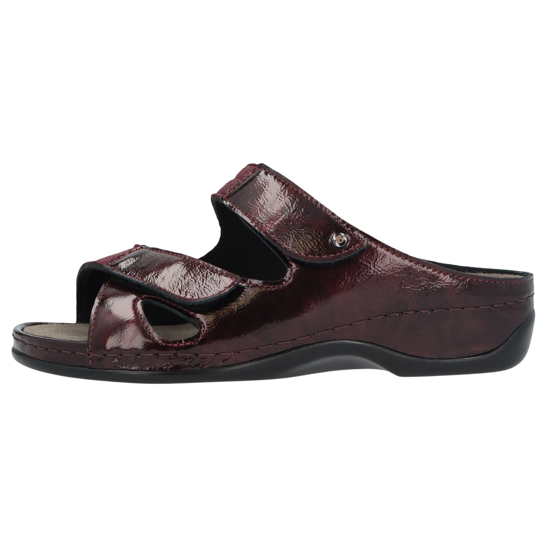 rote pantolette seitenansicht links