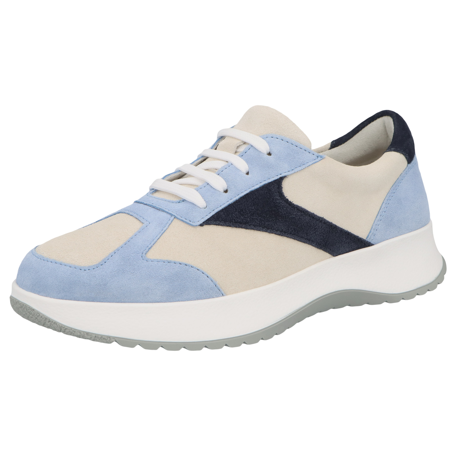 blaue sneaker 3-4 ansicht