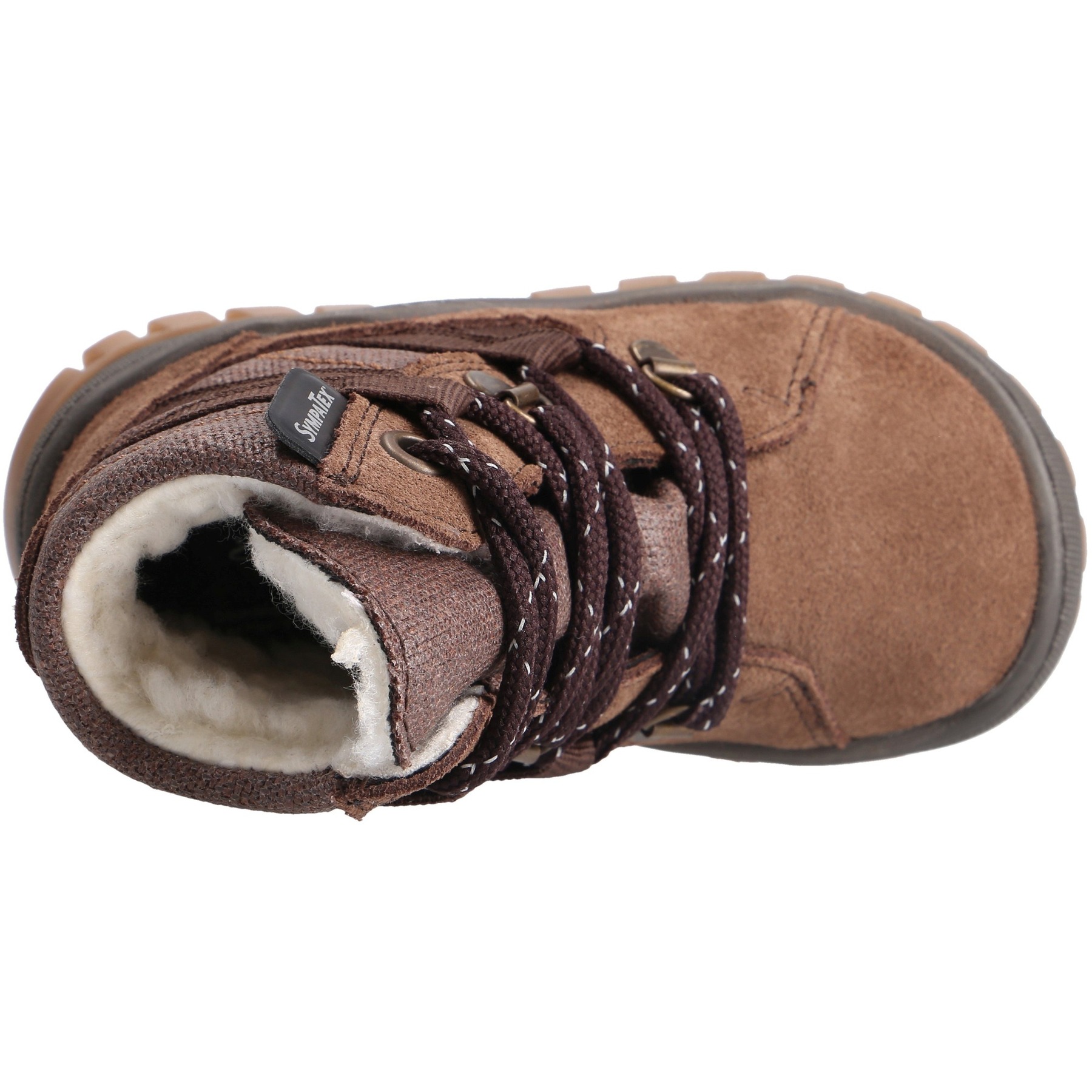 braune stiefeletten draufsicht