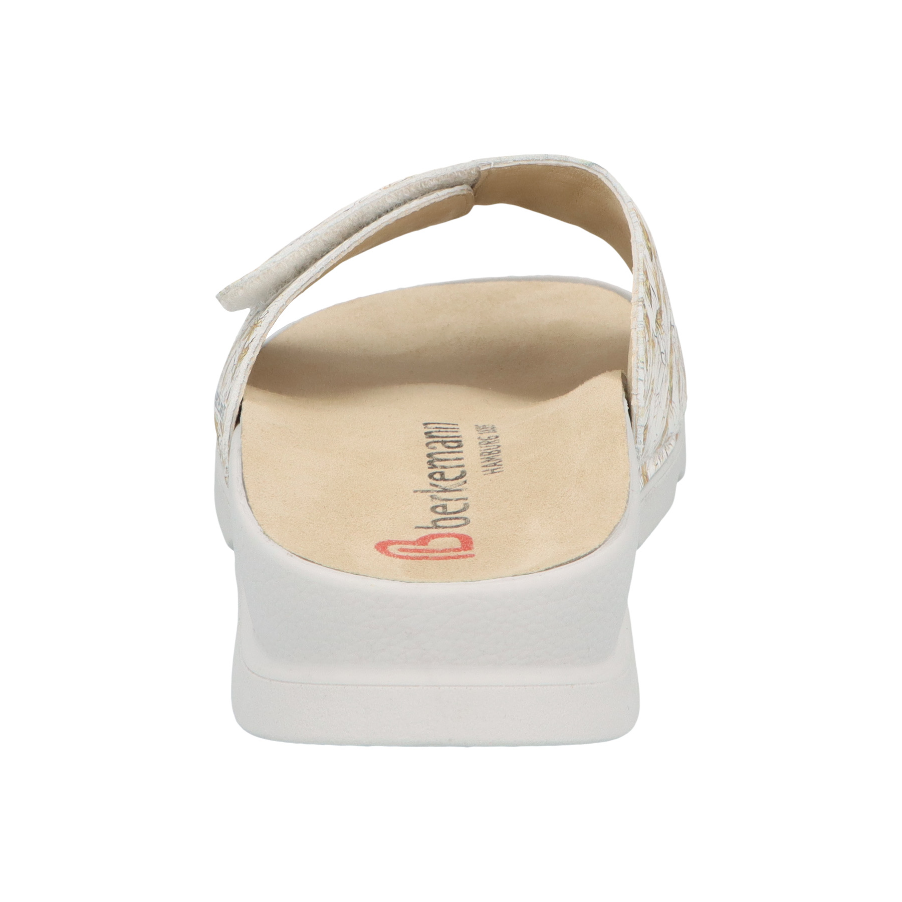 weiße pantolette hinteransicht