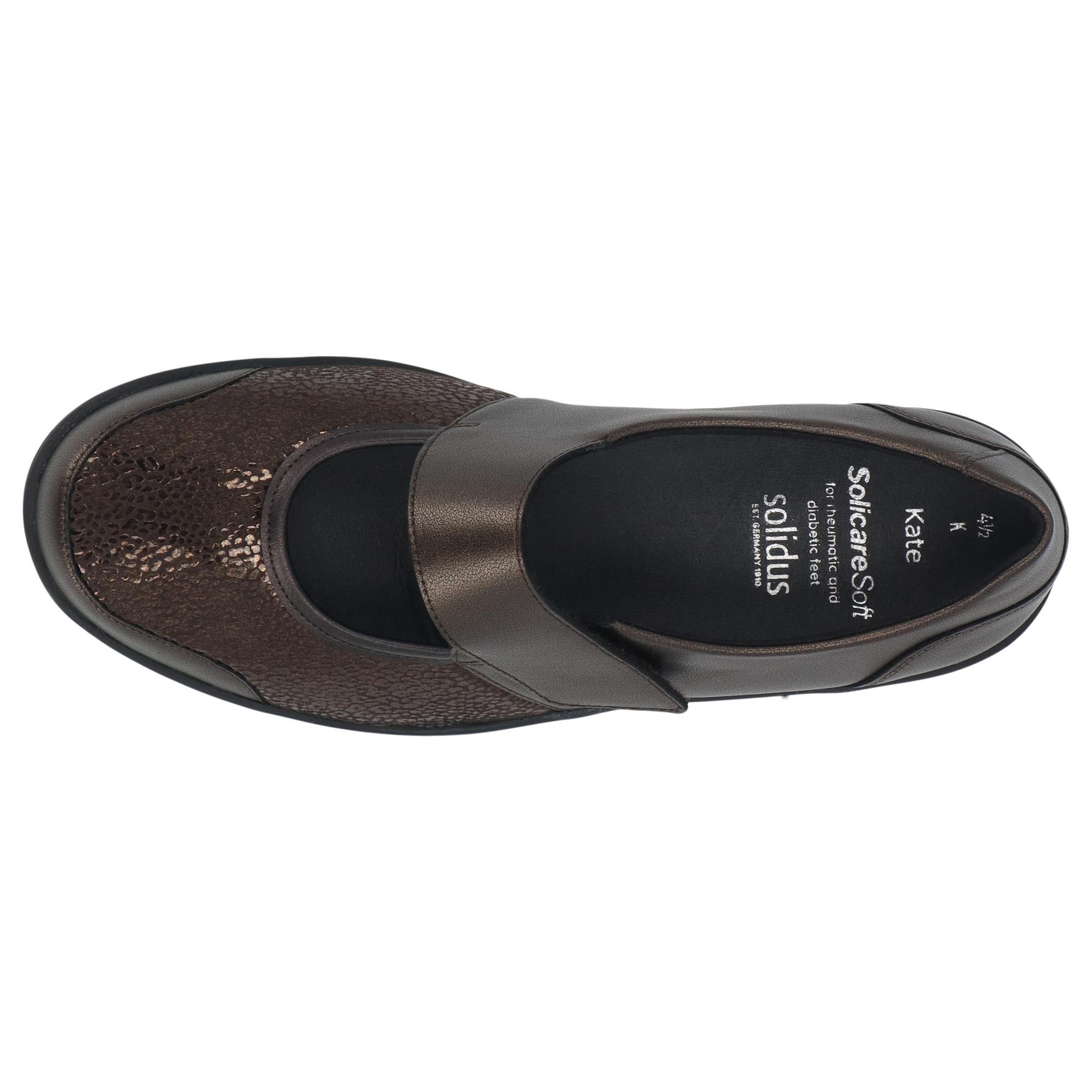 graue slipper draufsicht