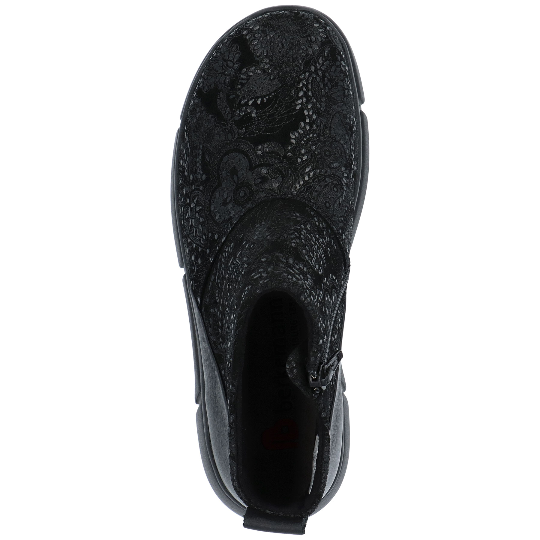 schwarze stiefeletten draufsicht