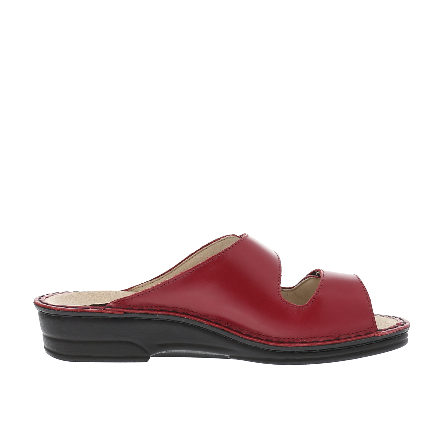 rote pantolette seitenansicht rechts