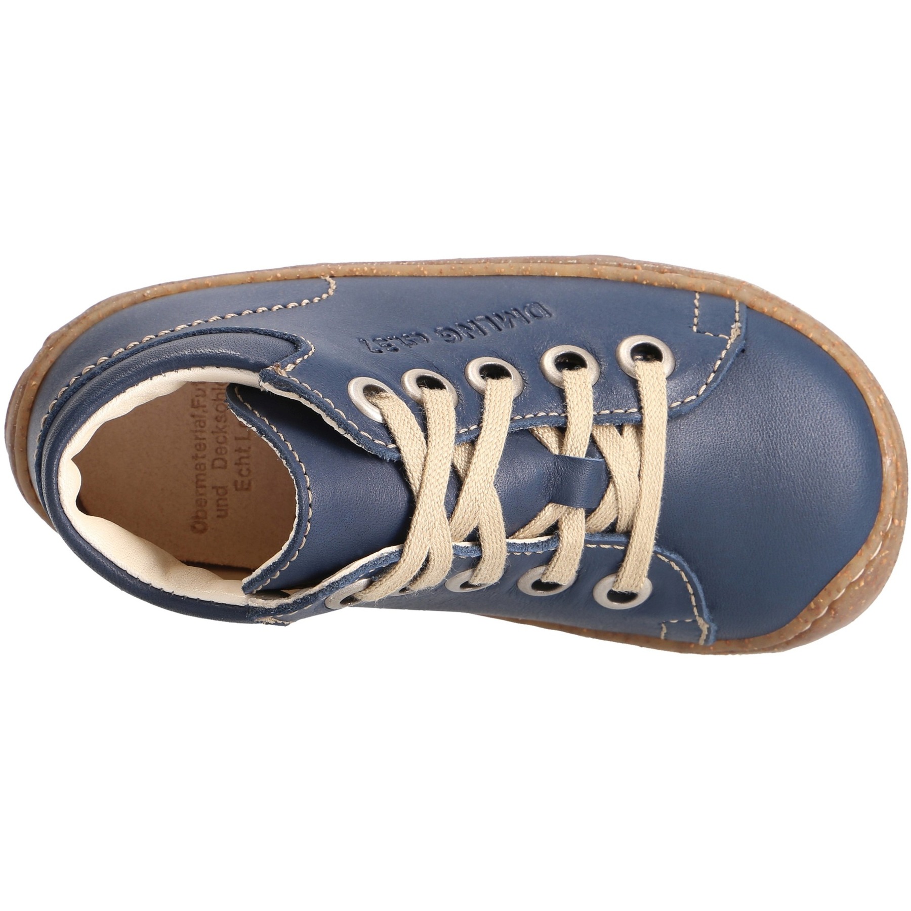 blaue lauflernschuhe draufsicht