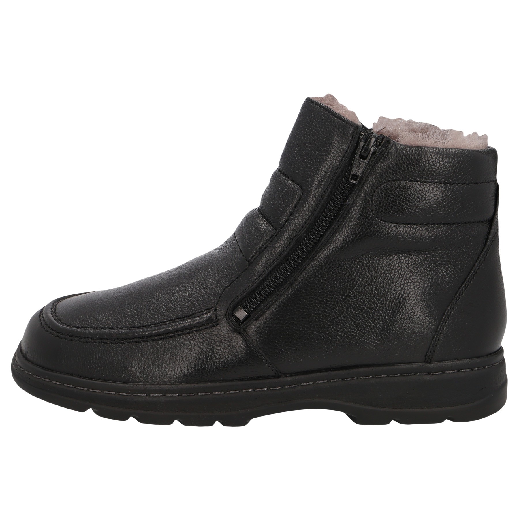 schwarze stiefel seitenansicht links