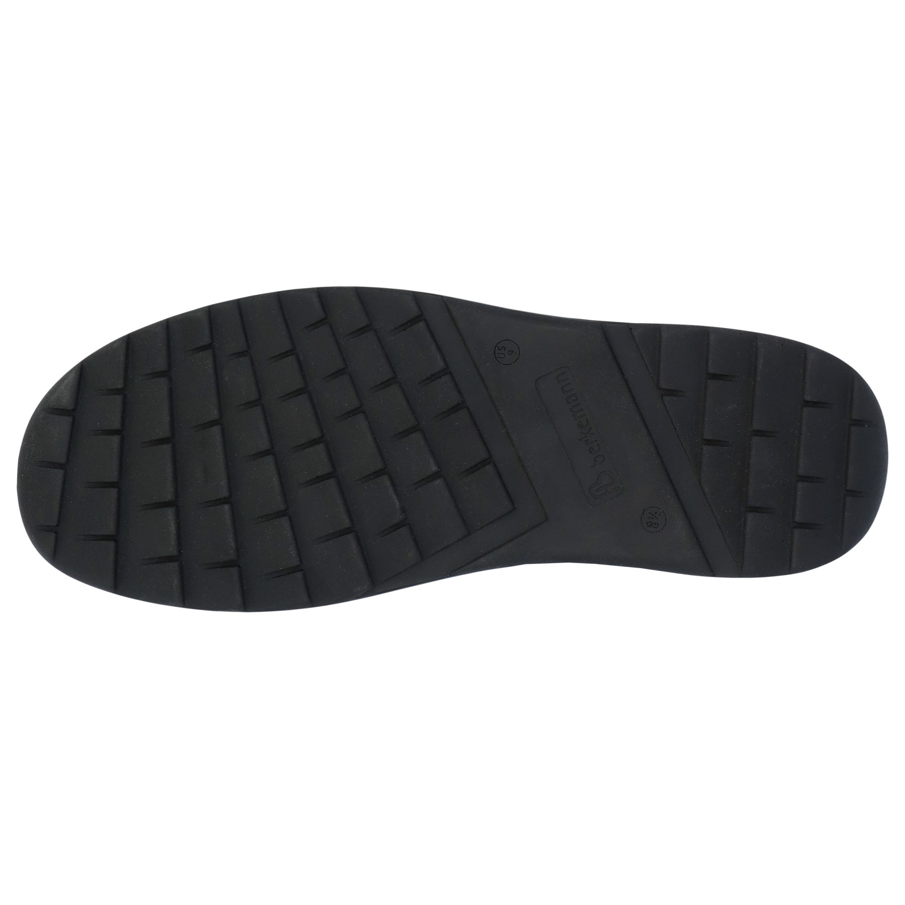 schwarze halbschuh sohlenansicht