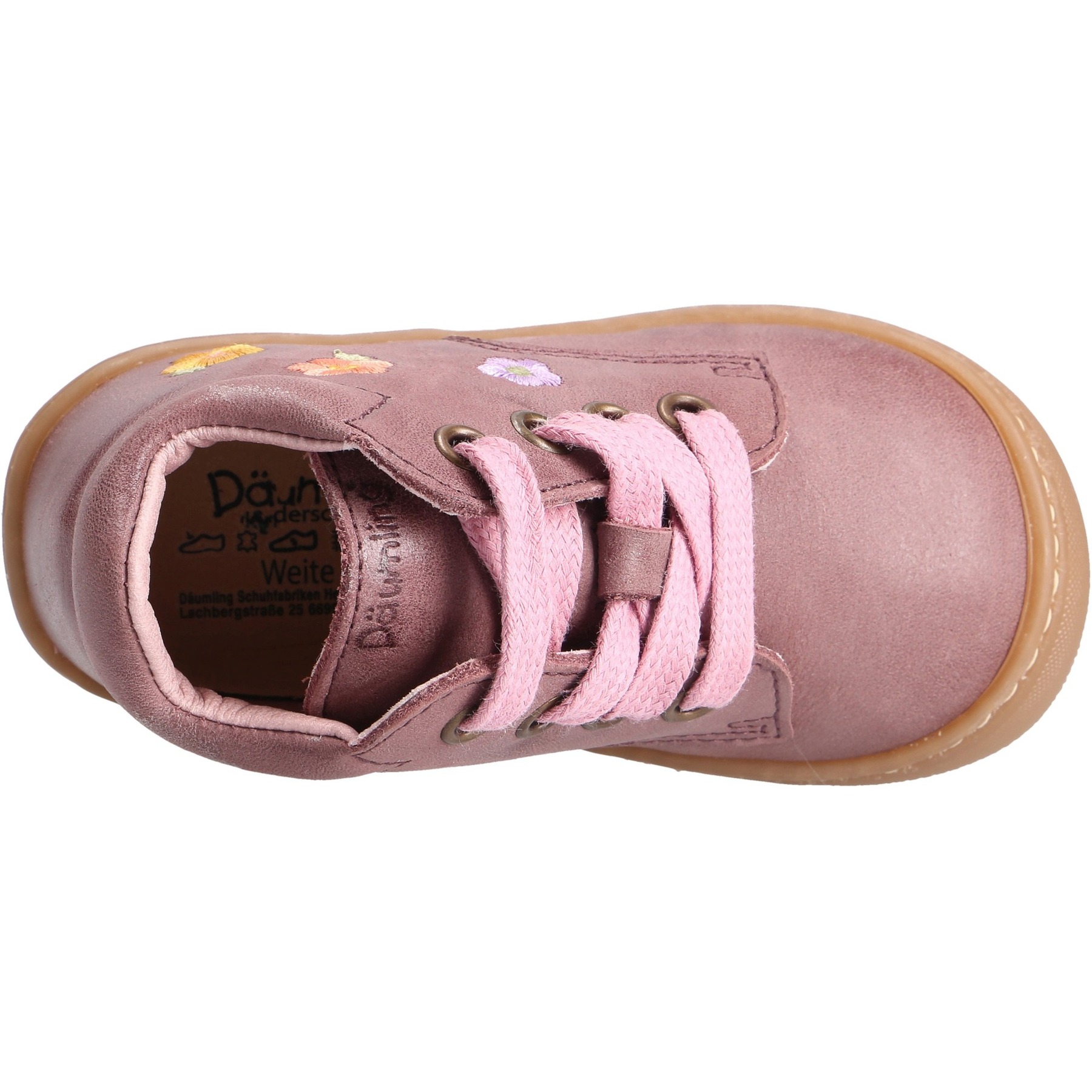 rote lauflernschuhe draufsicht